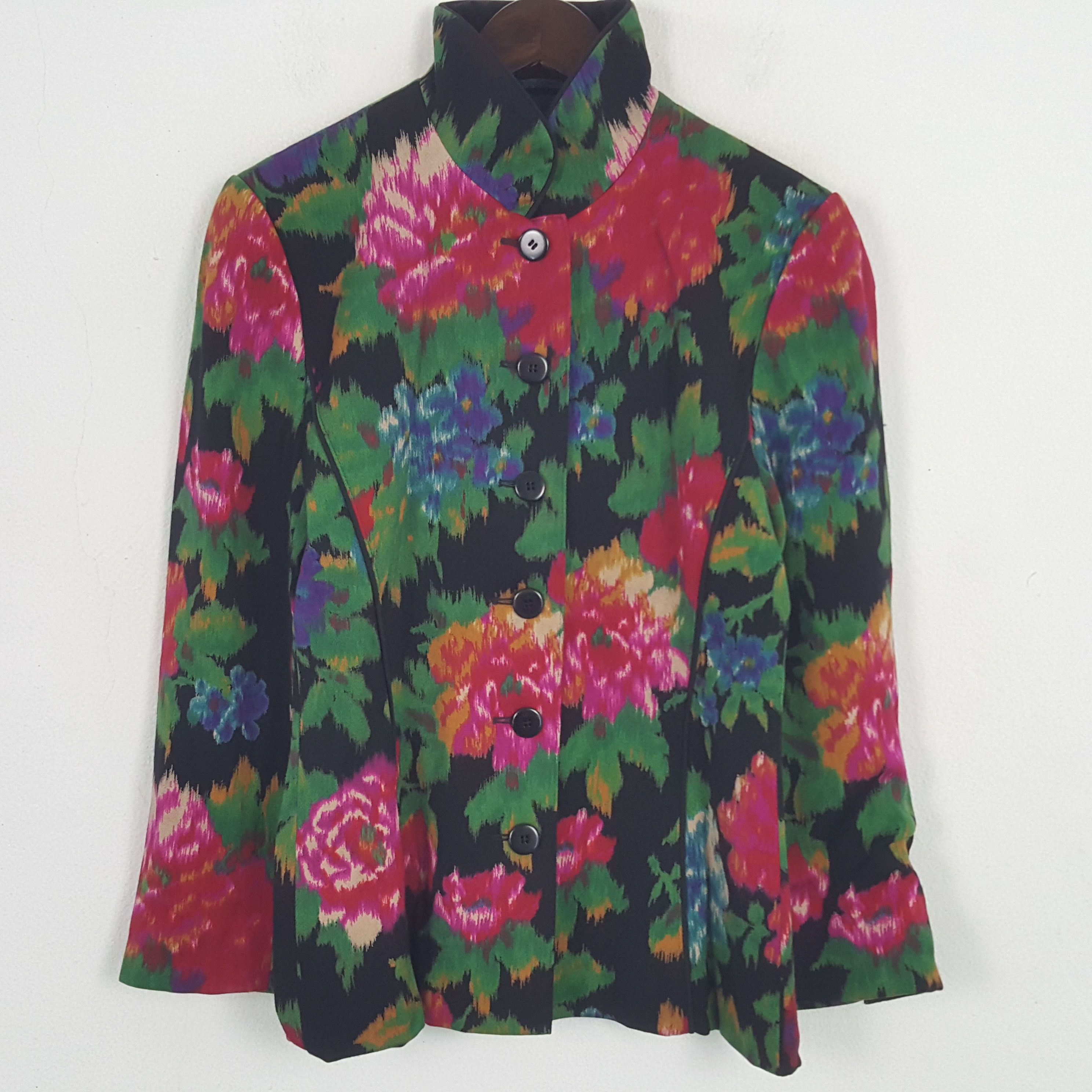 Escada × Vintage Vintage Escada Colourfull Button Up Jacket Size S / US 4 / IT 40 - 1 Thumbnail