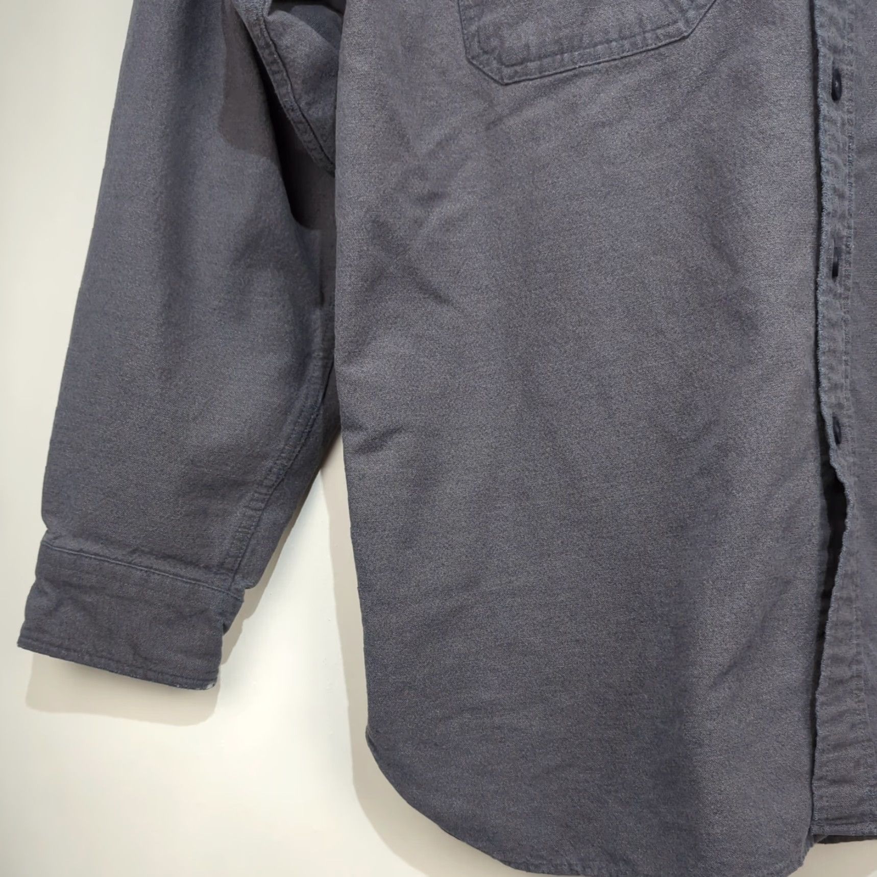 Vintage LL Bean Chamois Gray Button Up Shirt Men’s Large Reg Traditional Fit Thick Size US L / EU 52-54 / 3 - 7 Thumbnail