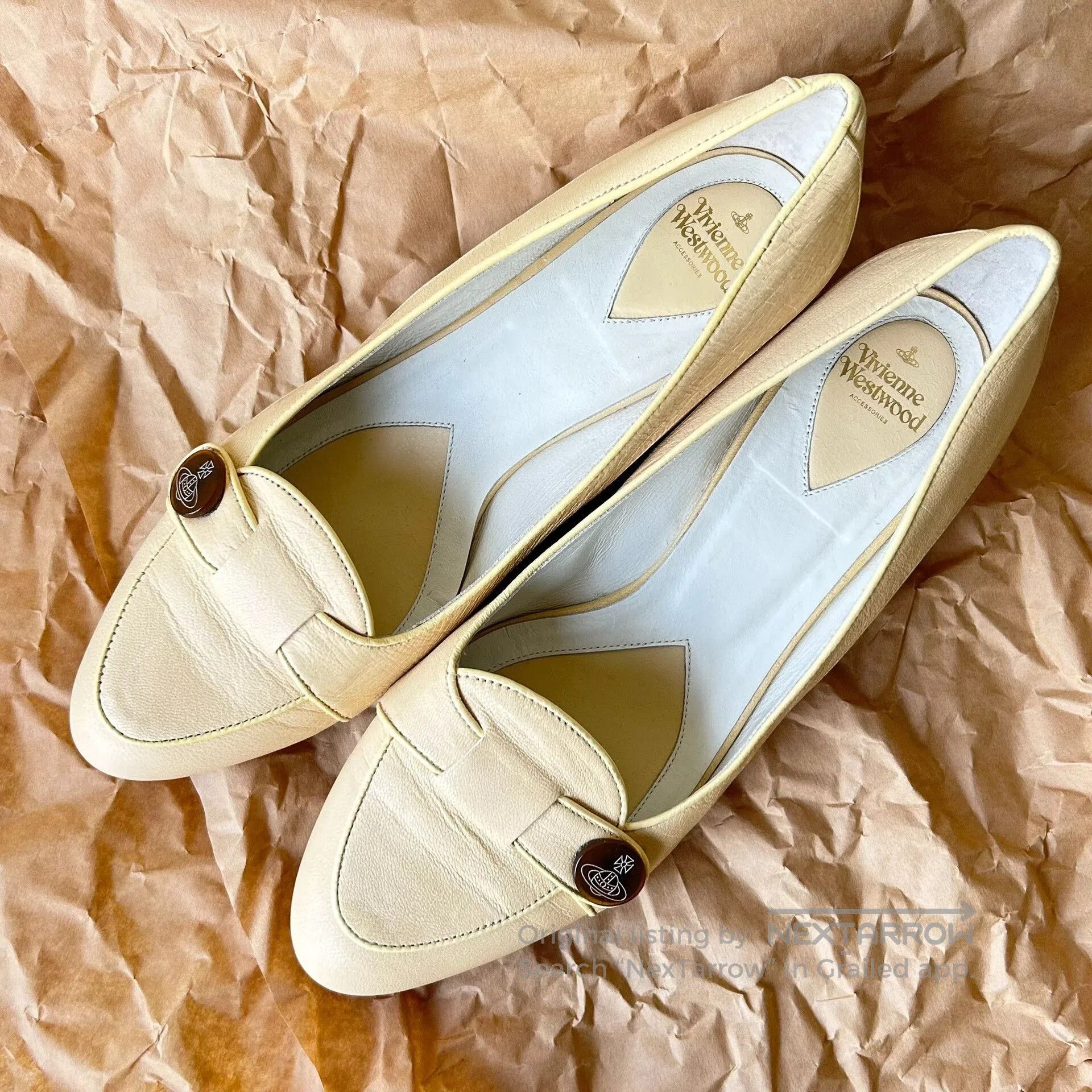 Vivienne Westwood Vivienne Westwood Vintage Saturn Buckle Leather Shoes. Size US 6 / IT 36 - 2 Thumbnail