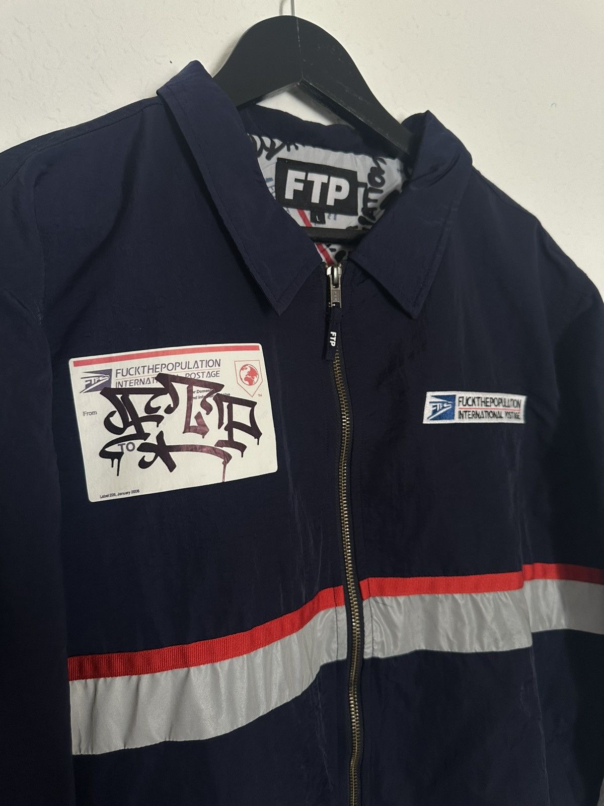 FTP fw21 Postal USPS coach jacket - Size L Navy