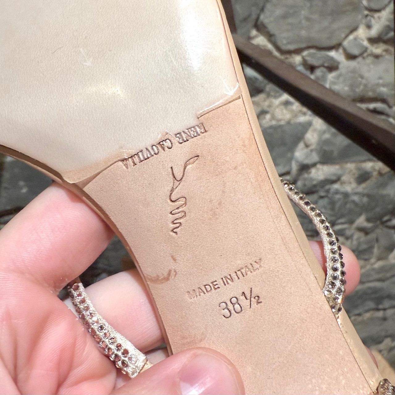Rene Caovilla René Caovilla Caterina 40 Crystal Bow Strap Sandals Size US 8.5 / IT 38.5 - 9 Thumbnail