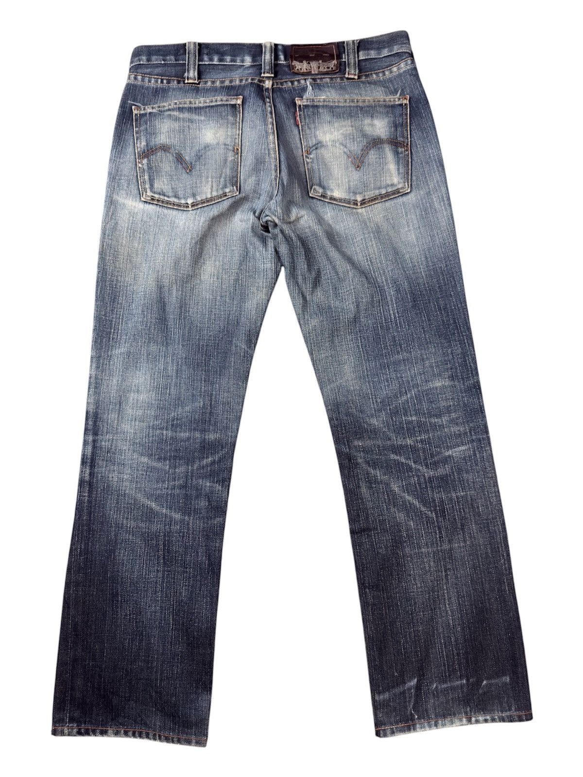 Engineered Garments × Levi's Vintage Levi’s 519 90s Distressed Heavy Fade Whisker Denim Size US 31 - 2 Thumbnail