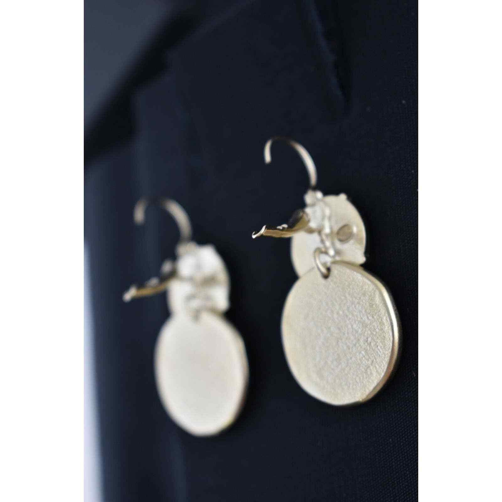 Chanel Chanel Gold Logo Circle Dangle Drop Statement Hoop Earrings Size ONE SIZE - 10 Thumbnail