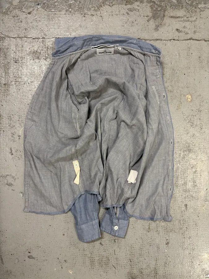 Stone Island Stone Island Ocean Blue Shirt Size US S / EU 44-46 / 1 - 8 Thumbnail