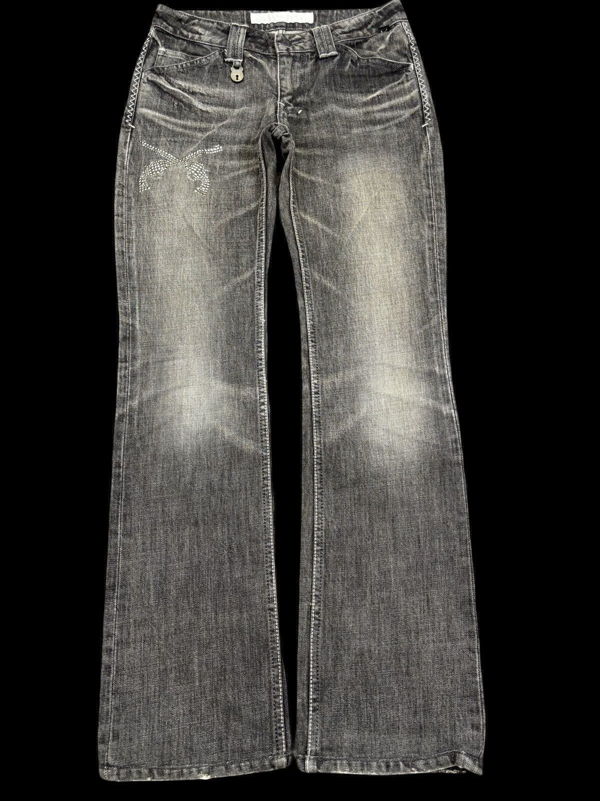 Japanese Brand 💥FLARE💥 roargun Japan Cross Gun Archival Jeans F708 Size US 27 - 1 Thumbnail