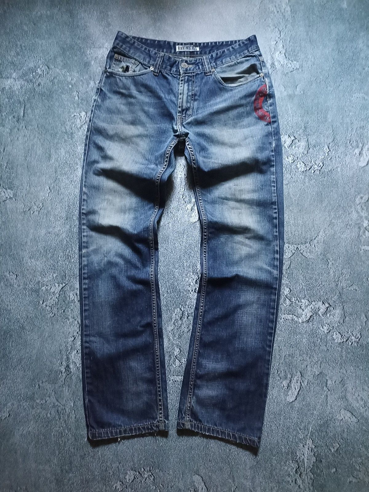 Dirk Bikkembergs Vintage Dirk Bikkembergs Y2K Denim Distressed Jeans Size 33 Size US 33 - 2 Thumbnail