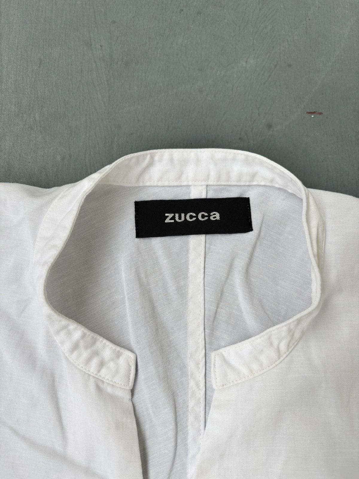 Zucca Vintage Zucca by Issey Miyake Mandarin Collar Boxy Shirt Size US XXL / EU 58 / 5 - 4 Thumbnail
