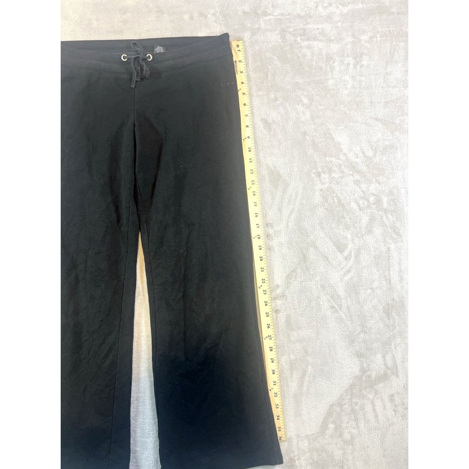 Vintage NY Apparel Sweatpants Womens Small Black 30x27 Pockets Cotton Blend Stretch Athletic Size 28" / US 6 / IT 42 - 3 Thumbnail