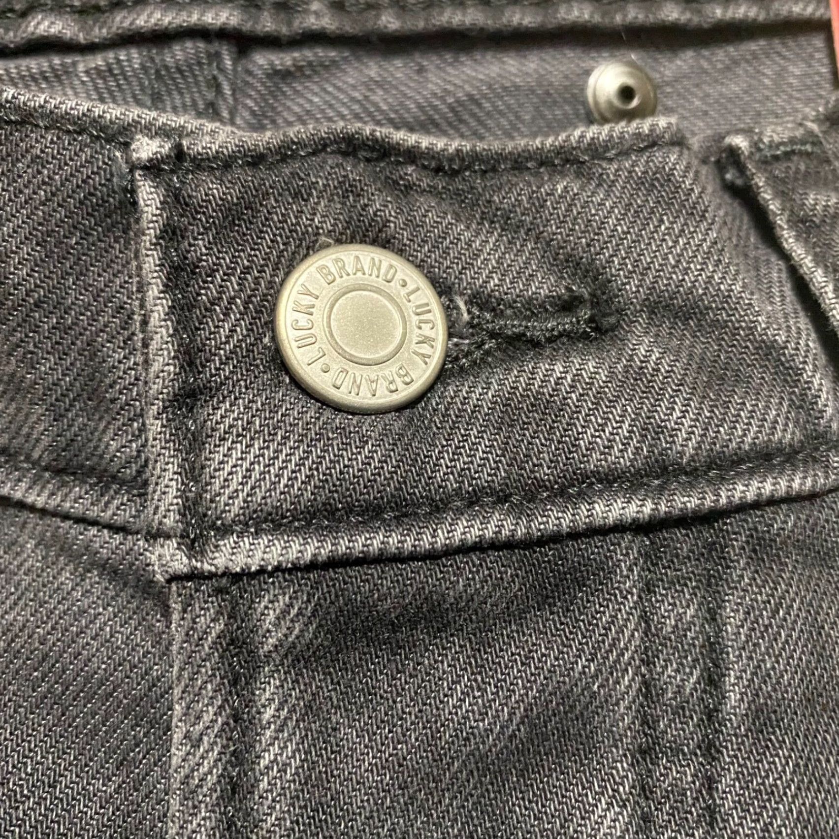 Lucky Brand NWT Lucky Brand Jeans Womens 27 Faded Black Denim 90s High Rise Straight Size 27" / US 4 / IT 40 - 6 Thumbnail