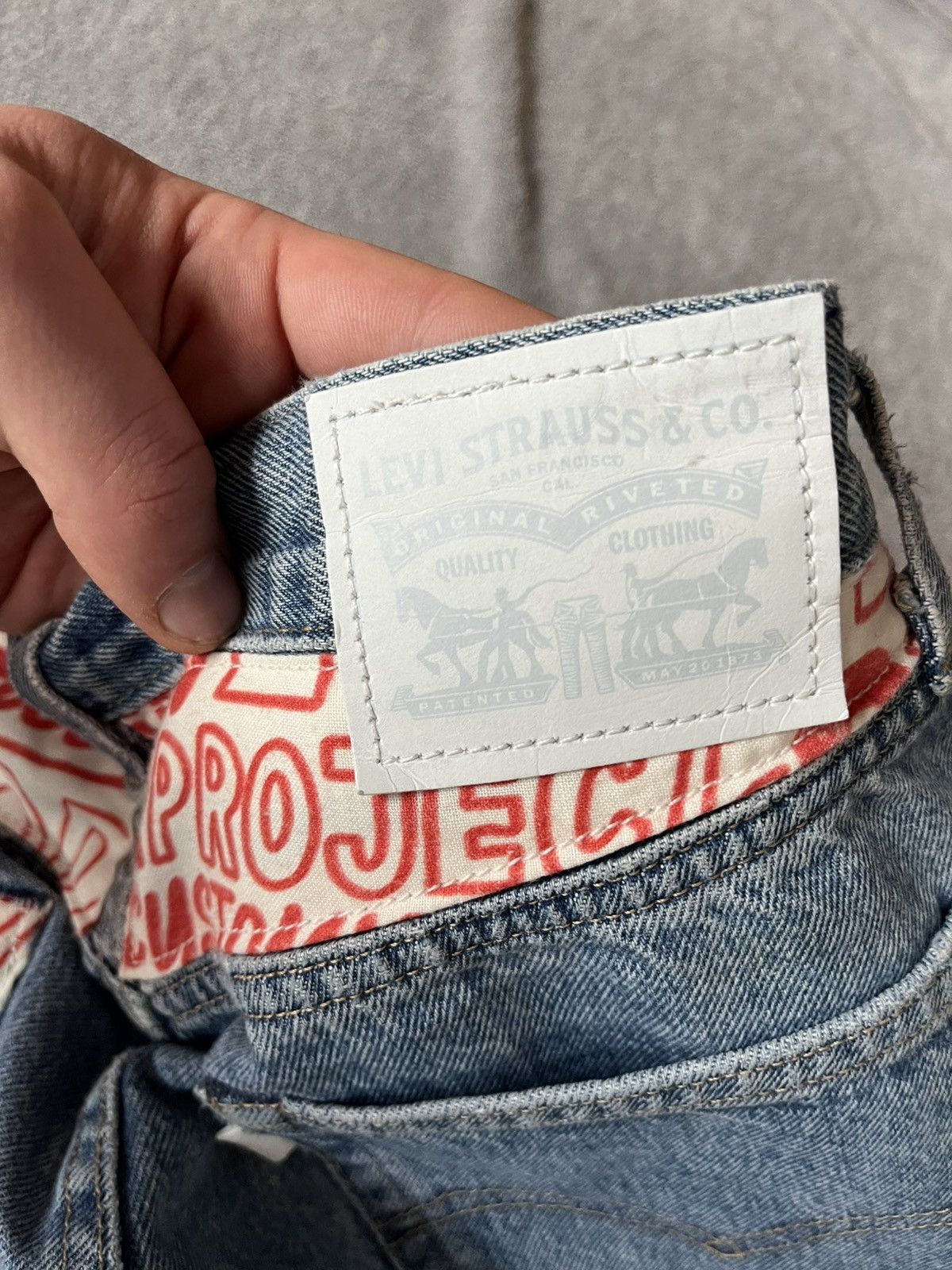 Levi's Made & Crafted Very Rare Levi’s Custom Big E 501 Farmer Collab Selvedge d Size US 28 / EU 44 - 3 Thumbnail