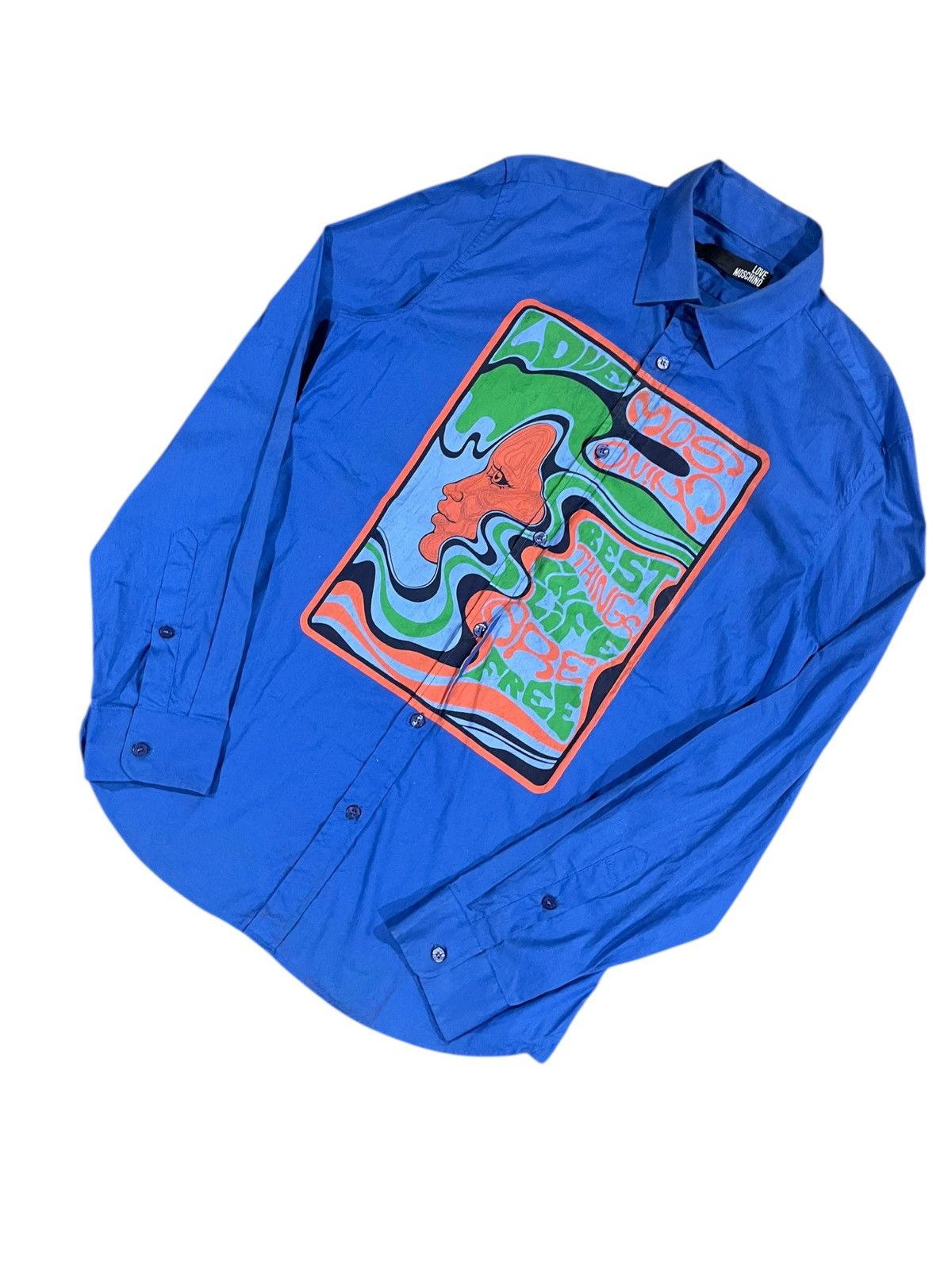 Moschino Love Moschino Woodstock Inspire Shirts Size US L / EU 52-54 / 3 - 8 Thumbnail