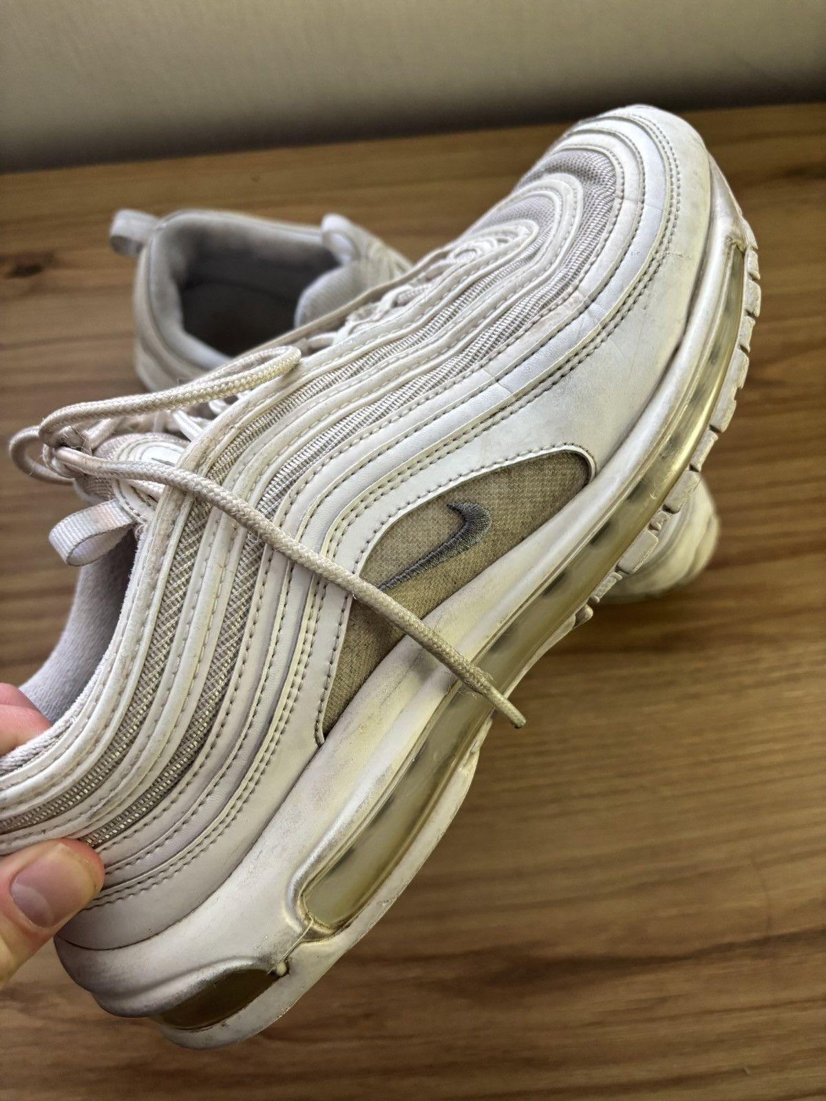 Nike Nike Air Max 97 - Triple White Size US 10.5 / EU 43-44 - 4 Thumbnail