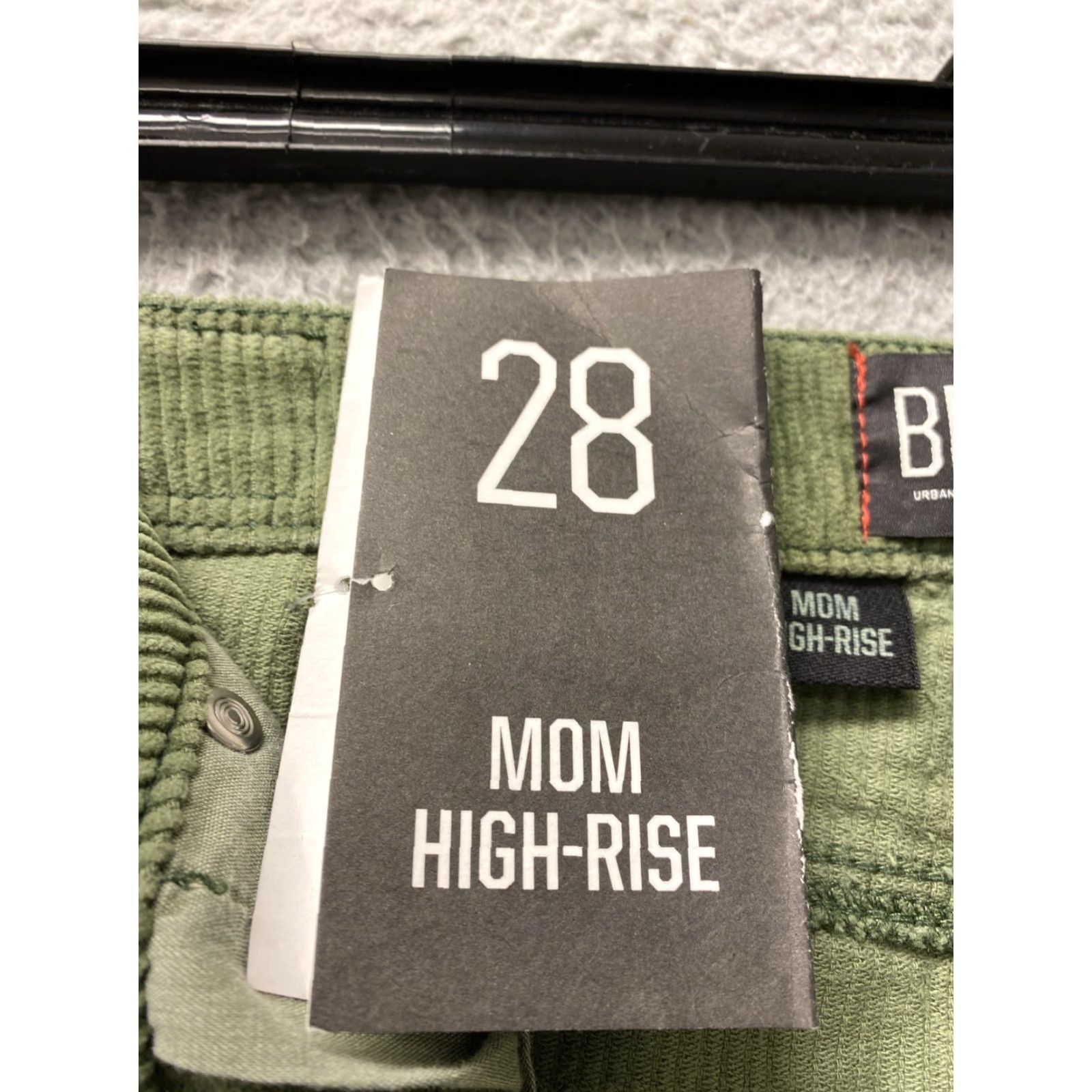 Bdg BDG MOM High Rise Corduroy Pants Womens Size 28X30 Green Ankle Style 11” Rise Size 28" / US 6 / IT 42 - 6 Thumbnail