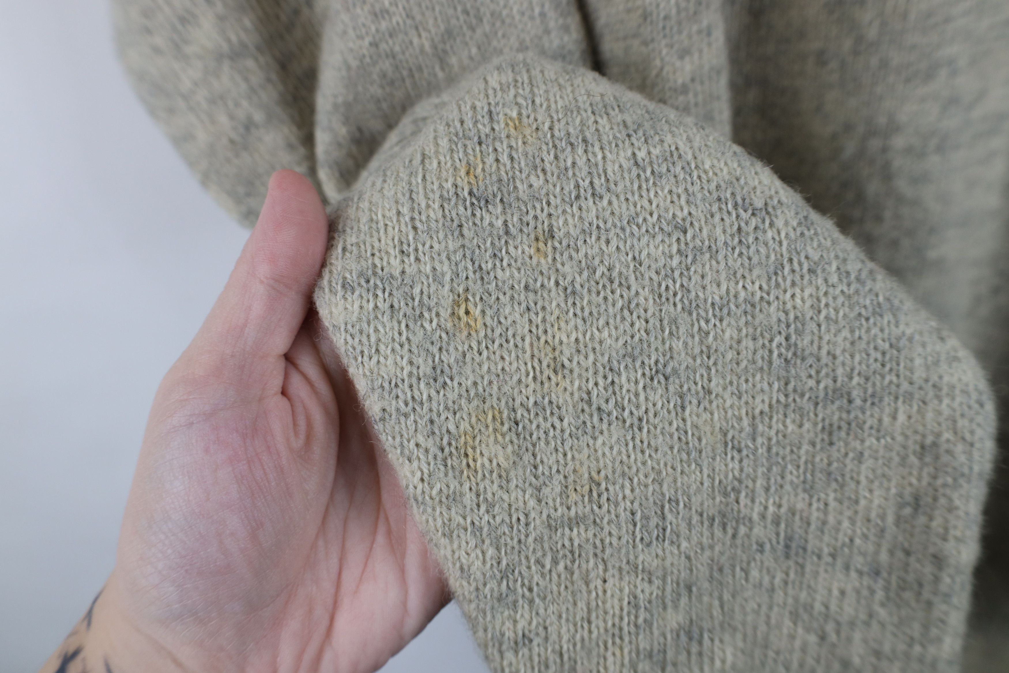 Vintage Vintage 90s Streetwear Wool Ribbed Knit Crewneck Sweater Size US XL / EU 56 / 4 - 4 Thumbnail