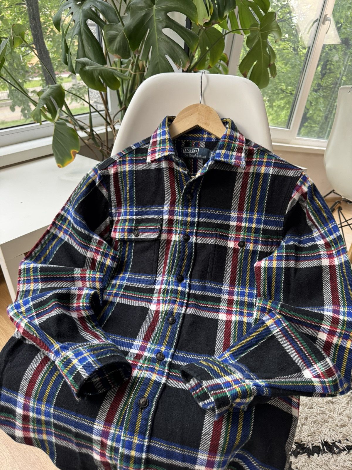 Polo Ralph Lauren × Vintage Polo Ralph Lauren vintage flannel over shirt size S-M Size US S / EU 44-46 / 1 - 5 Thumbnail
