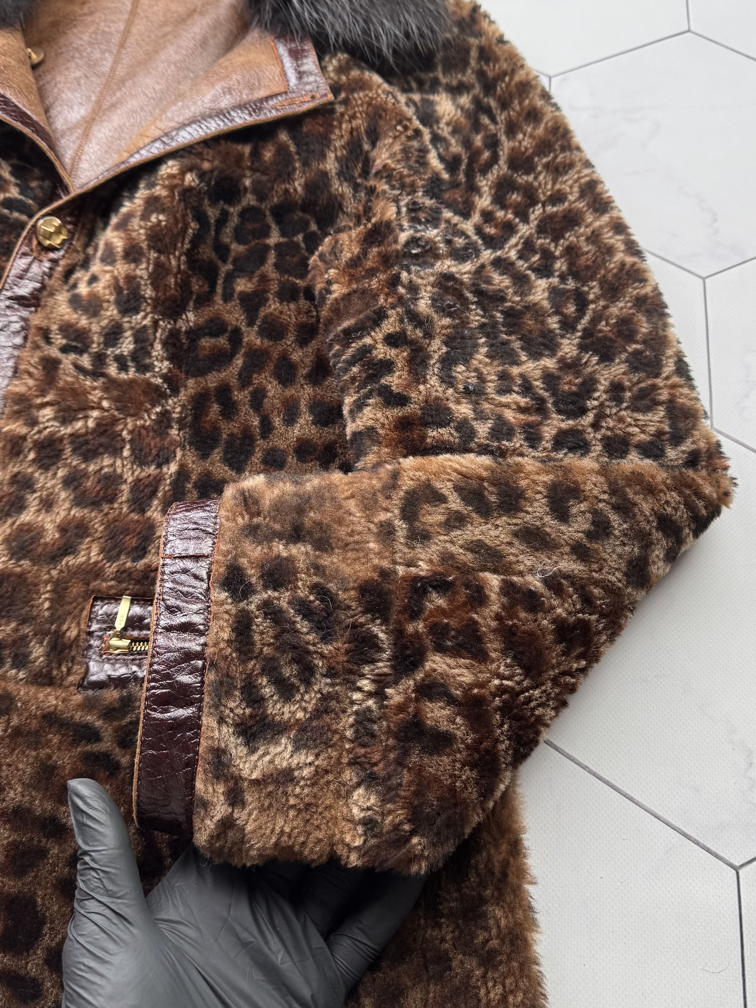 Japanese Brand Vintage Real Sheepskin 2 in 1 Coat (B586)E2 Size L / US 10 / IT 46 - 15 Thumbnail