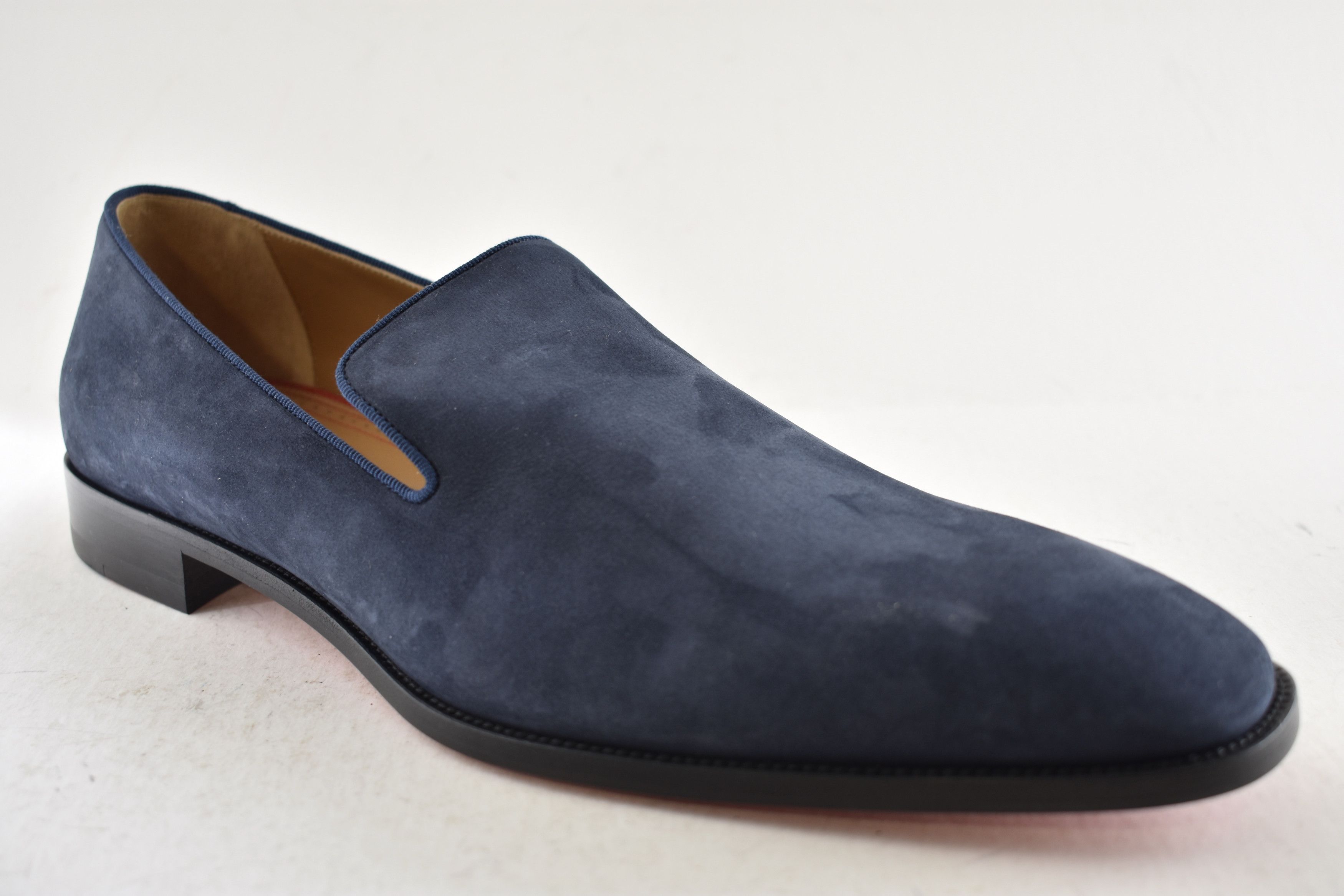Christian Louboutin Mens Danny Flex Flat Zaffiro Blue Calf Dress Loafer 46 13 Size US 13 / EU 46 - 6 Thumbnail