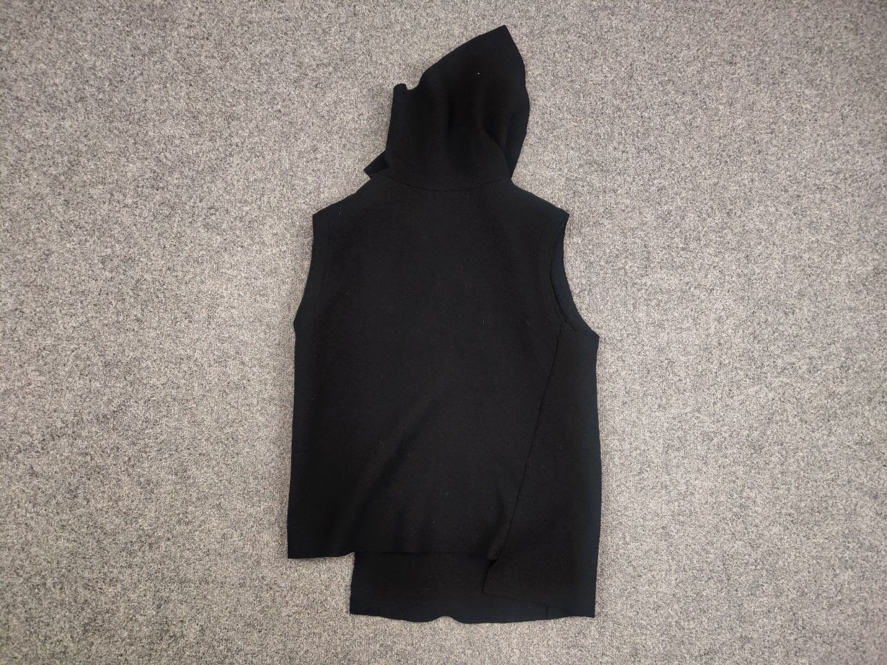 OSKA Oska Germany Design Black Wool Avant Garde Asymmetrical Vest Size M / US 6-8 / IT 42-44 - 10 Thumbnail