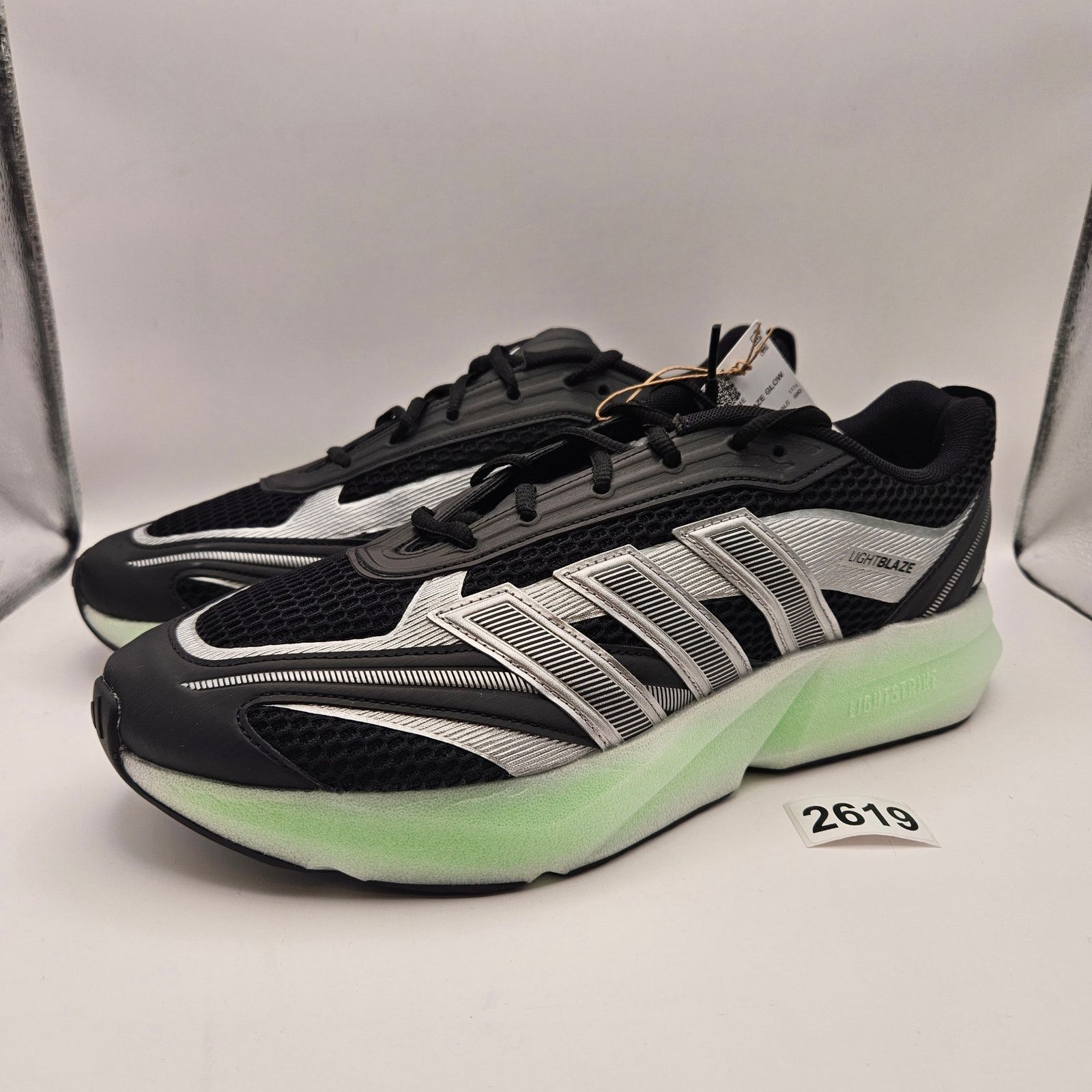 Adidas ADIDAS MEN'S 12 LIGHTBLAZE GLOW LACE UP BLACK NWOB JP6321 Size US 12 / EU 45 - 1 Thumbnail