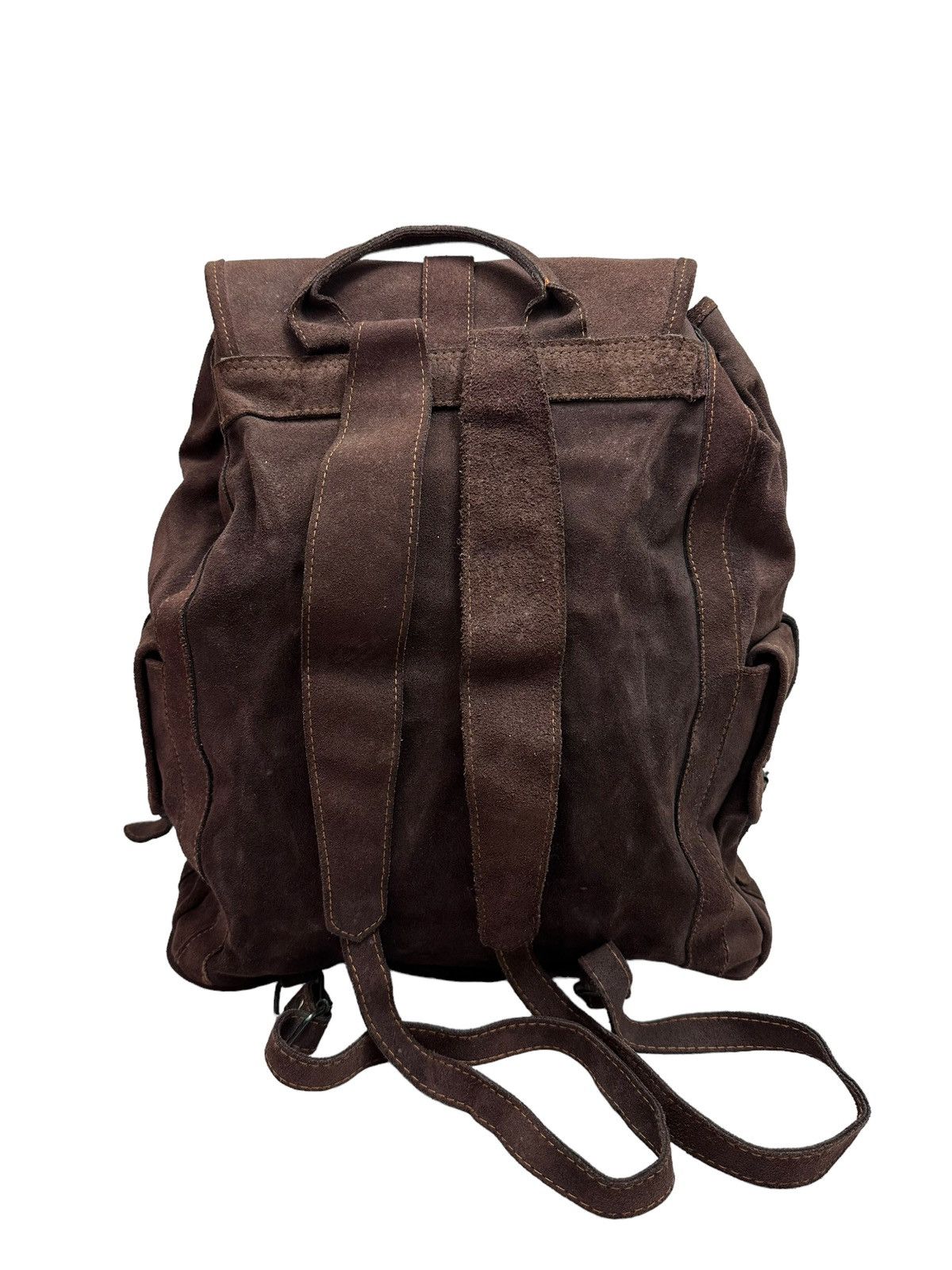 Genuine Leather RARE ‼️ Vintage Leather Suede Tactical Utility Backpack Size ONE SIZE - 6 Thumbnail