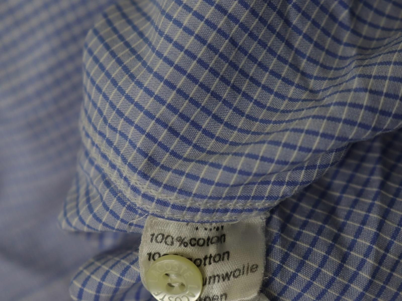 Lacoste Lacoste Blue Plaid 100% Cotton Collared Shirt Size 39 Size US M / EU 48-50 / 2 - 12 Thumbnail