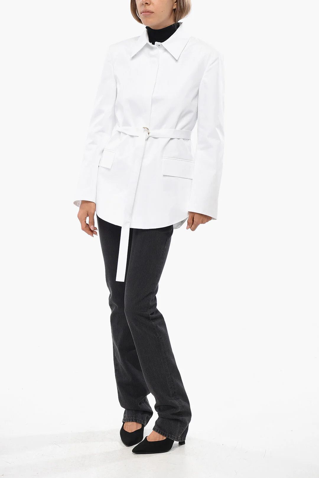 Valentino og1mm0426 Cotton Blazer in White Size S / US 4 / IT 40 - 4 Thumbnail