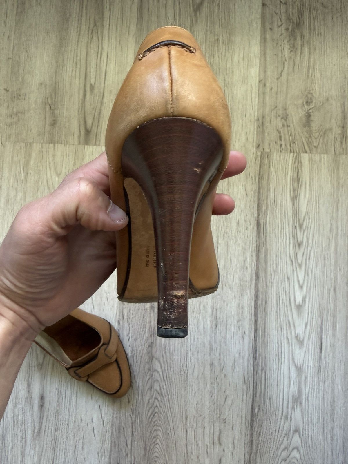 Ralph Lauren Purple Label Ralph Lauren Collection Italy Leather Loafer Pumps Tan High Size US 9.5 / IT 39.5 - 11 Thumbnail