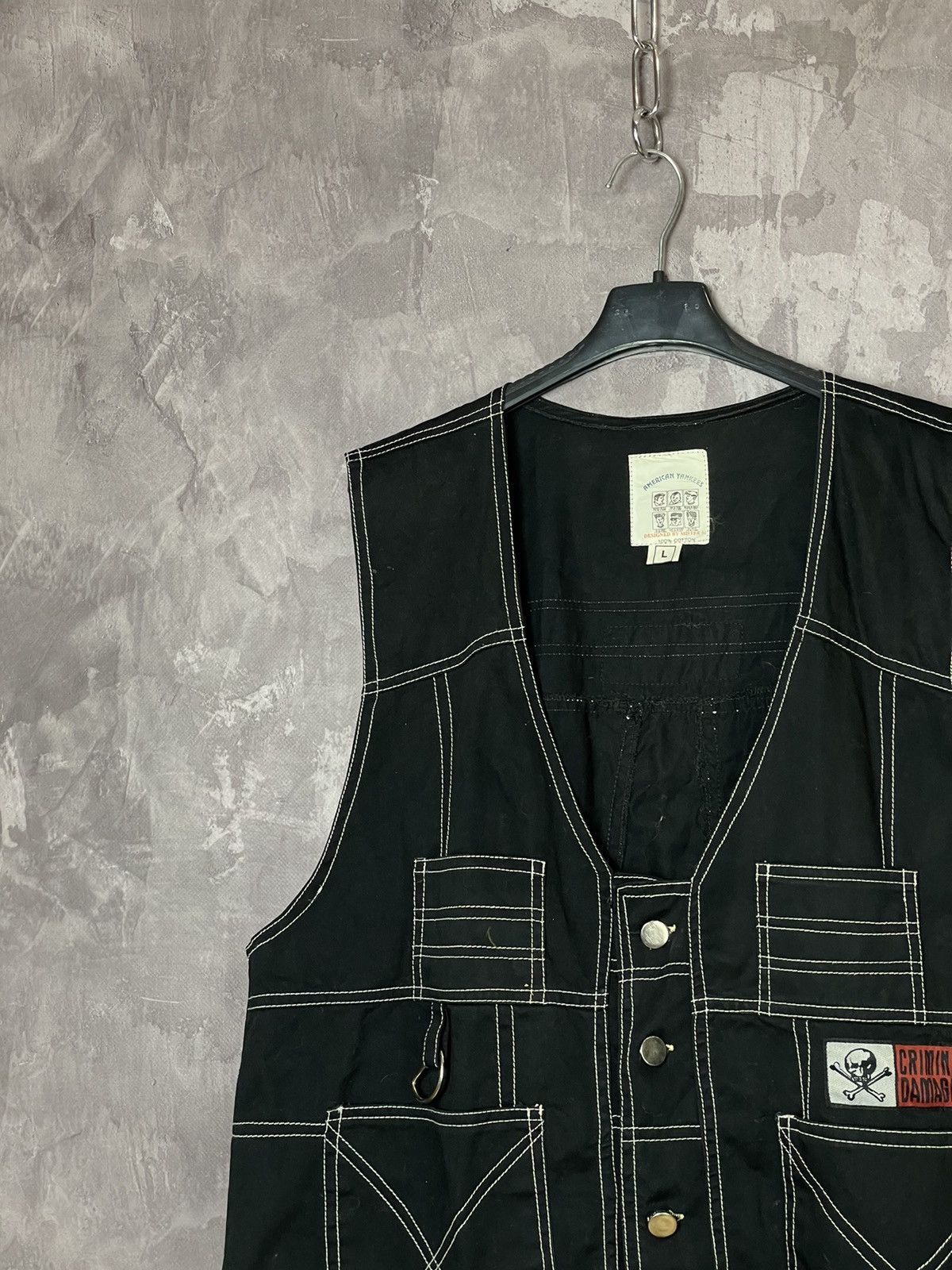 Affliction × Vintage Vintage bondage Vest Cargo Gothic Parachute punk rave Size US L / EU 52-54 / 3 - 6 Thumbnail