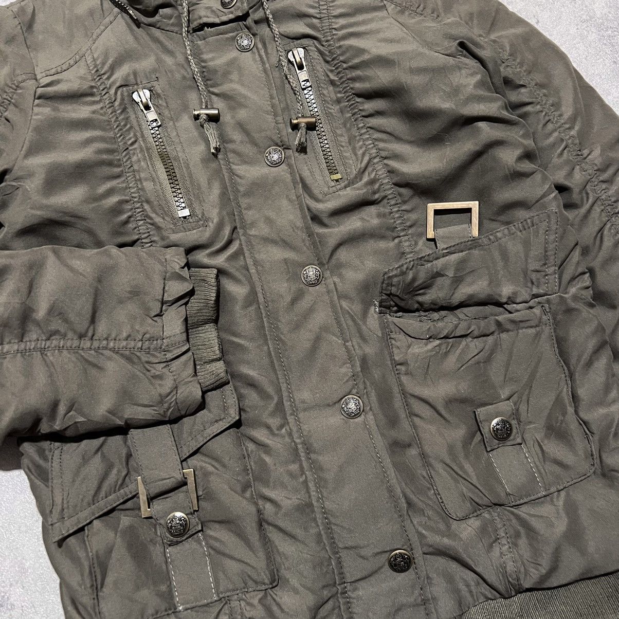 Japanese Brand Vintage Japanese Faux Fur Hood Nylon Bomber Jacket GOA Style Size L / US 10 / IT 46 - 4 Thumbnail