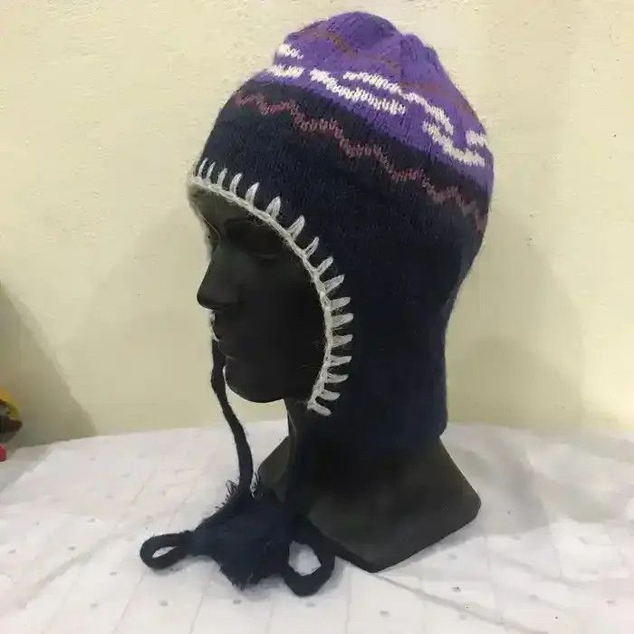 Japanese Brand Rice 28 Earflap Beanie Hat Size ONE SIZE - 2 Thumbnail