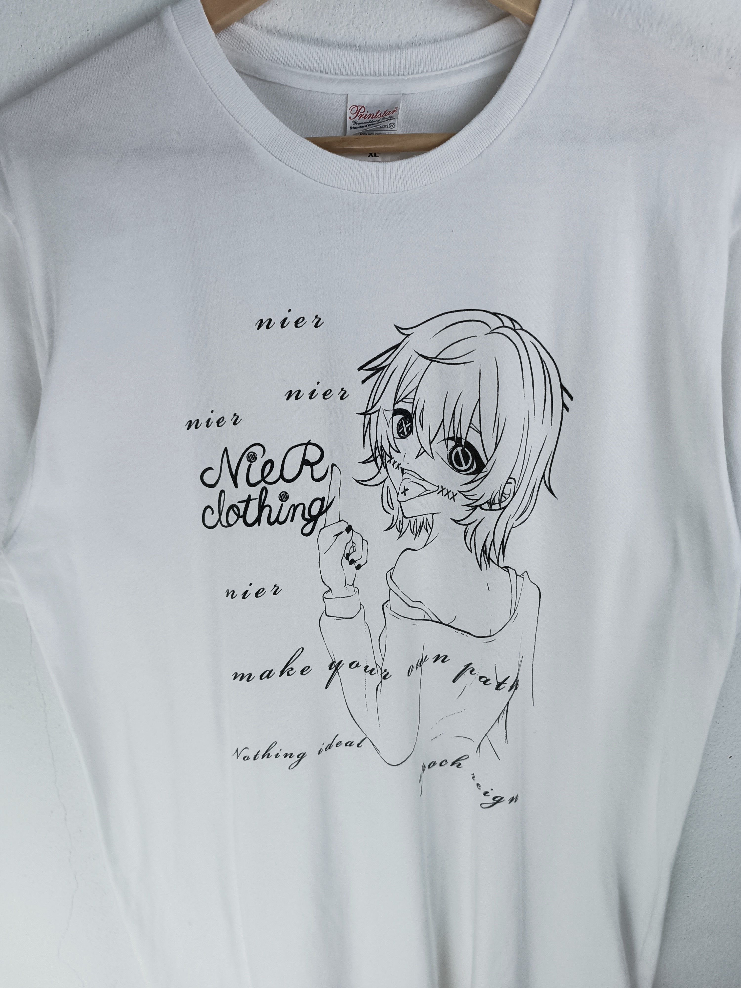 Anime VINTAGE Y2K NIER CLOTHING CUTE ANIME WAIFU TEE Size US L / EU 52-54 / 3 - 10 Thumbnail