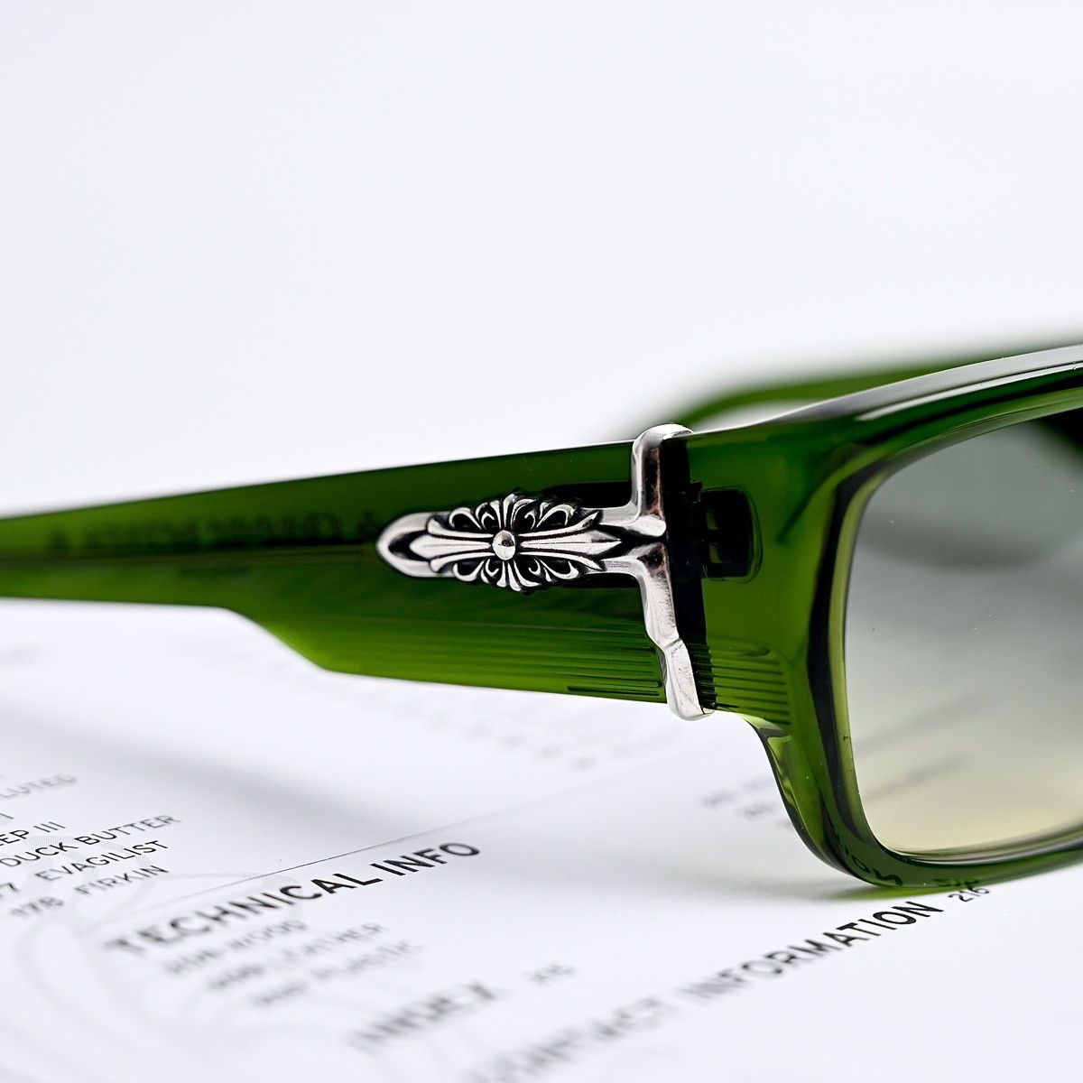 Chrome Hearts CHROME HEARTS YER BJORN AGAIN MOSS SUNGLASSES Size ONE SIZE - 10 Thumbnail