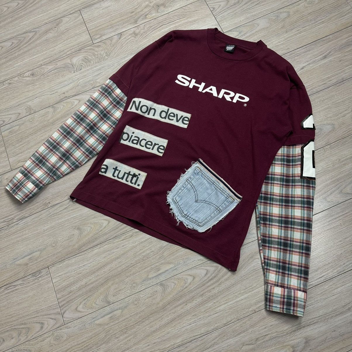 Vintage Rare Vintage Reconstructed 1 of 1 Custom Sharp Long Sleeve Size US XL / EU 56 / 4 - 12 Thumbnail