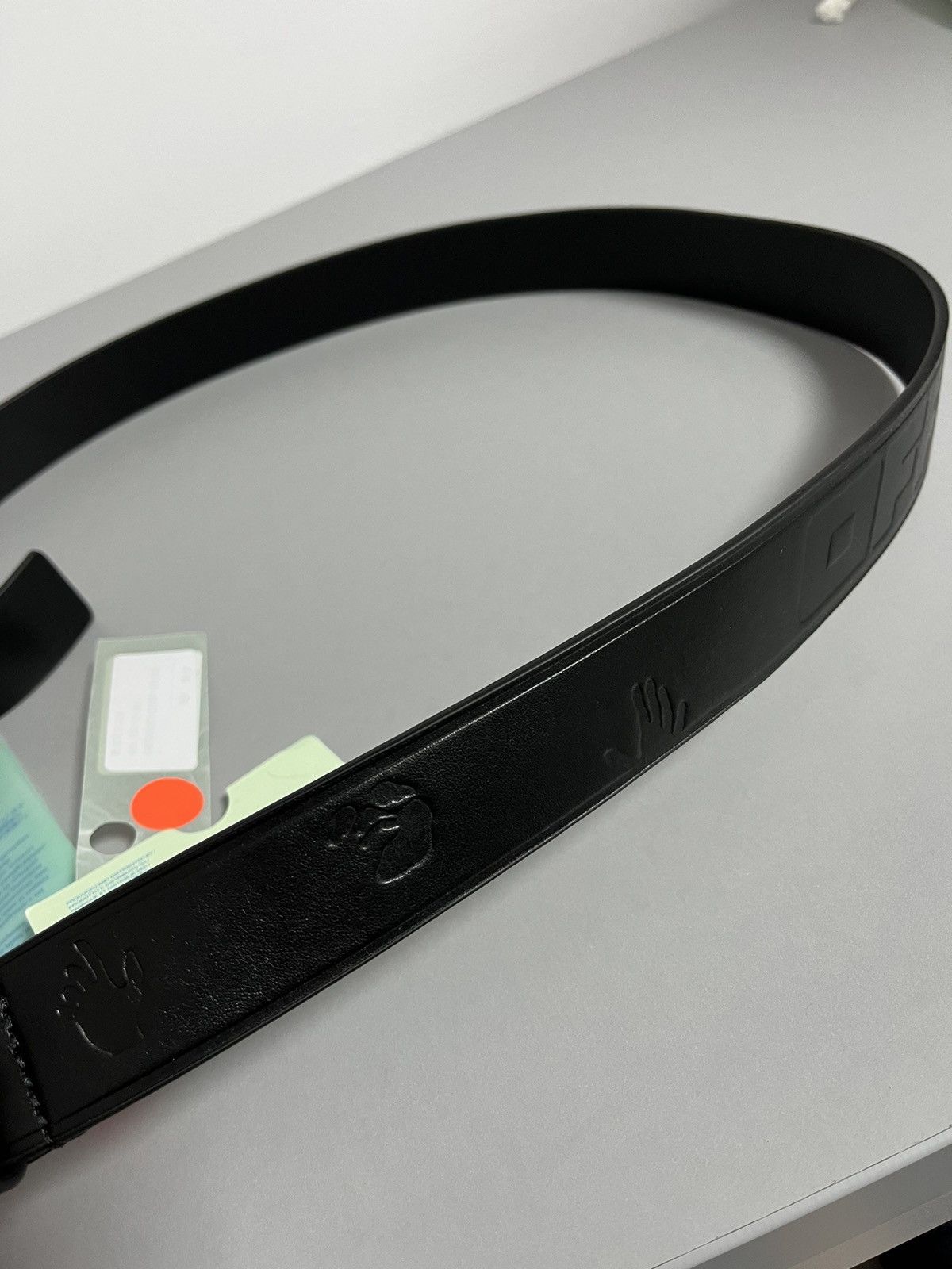 Off-White Nail Leather Beltblack Black Size 32 - 8 Thumbnail