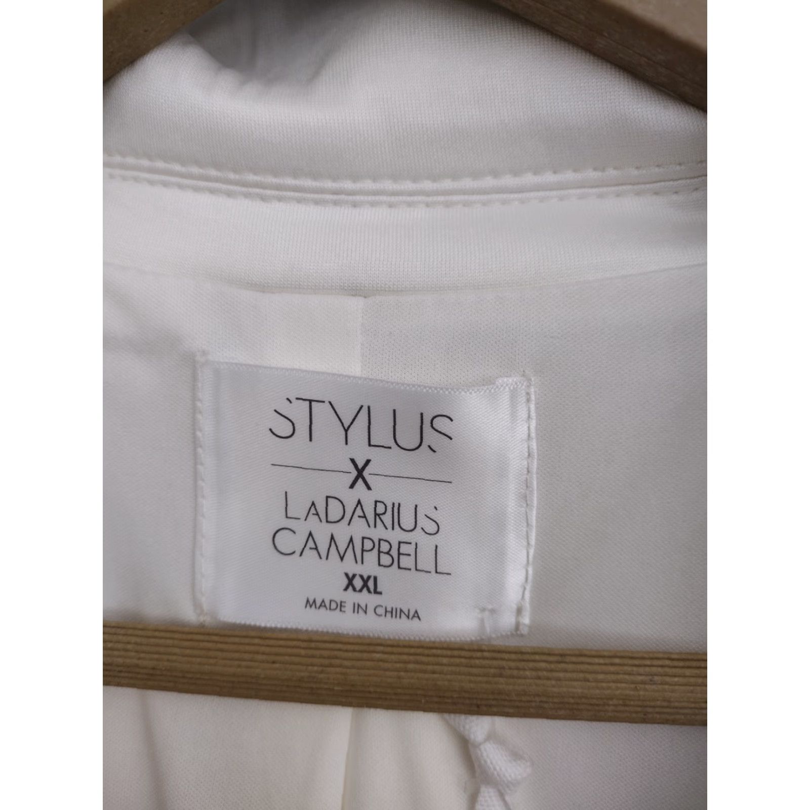 Vintage Stylus X LaDarius Campbell Lightweight Jacket Blazer Casual Ivory XXL Size 48R - 5 Thumbnail
