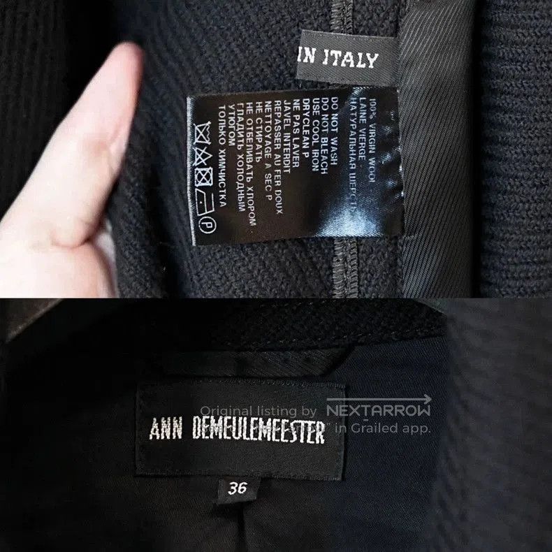 Ann Demeulemeester Ann Demeulemeester 2010 Reversible Wool Cape. Size US M / EU 48-50 / 2 - 6 Thumbnail