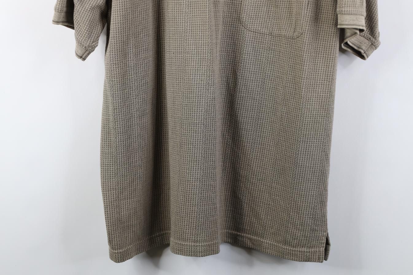 Vintage Vintage 90s Streetwear Houndstooth Knit Golf Polo Shirt Size US L / EU 52-54 / 3 - 3 Thumbnail