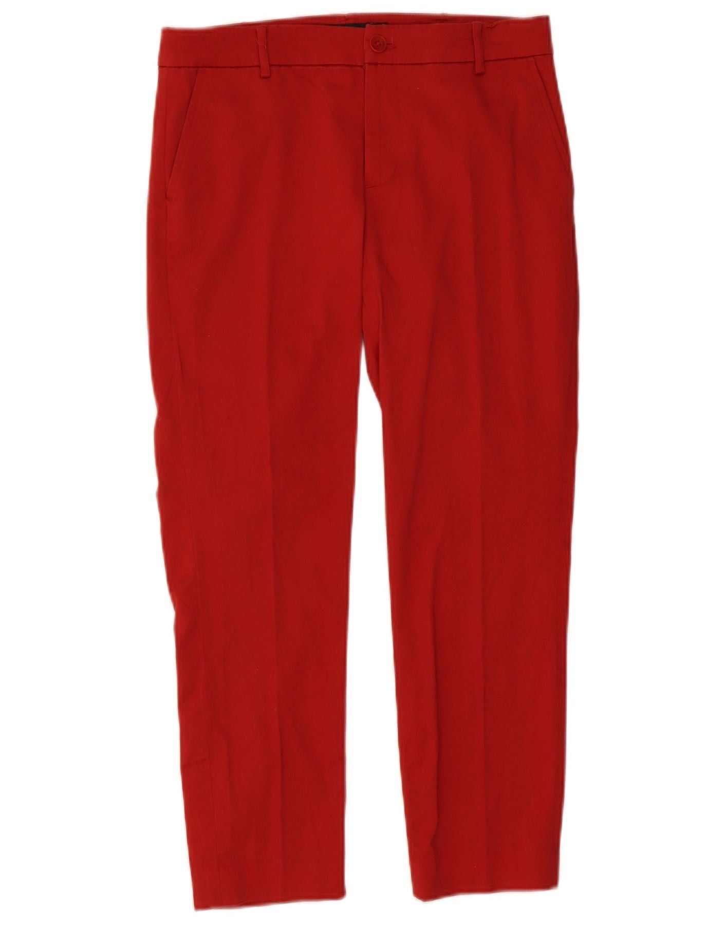 Ralph Lauren Womens Slim Chino Trousers US 6 Medium W32 L26 Red Cotton Size 26" / US 2 / IT 38 - 1 Thumbnail