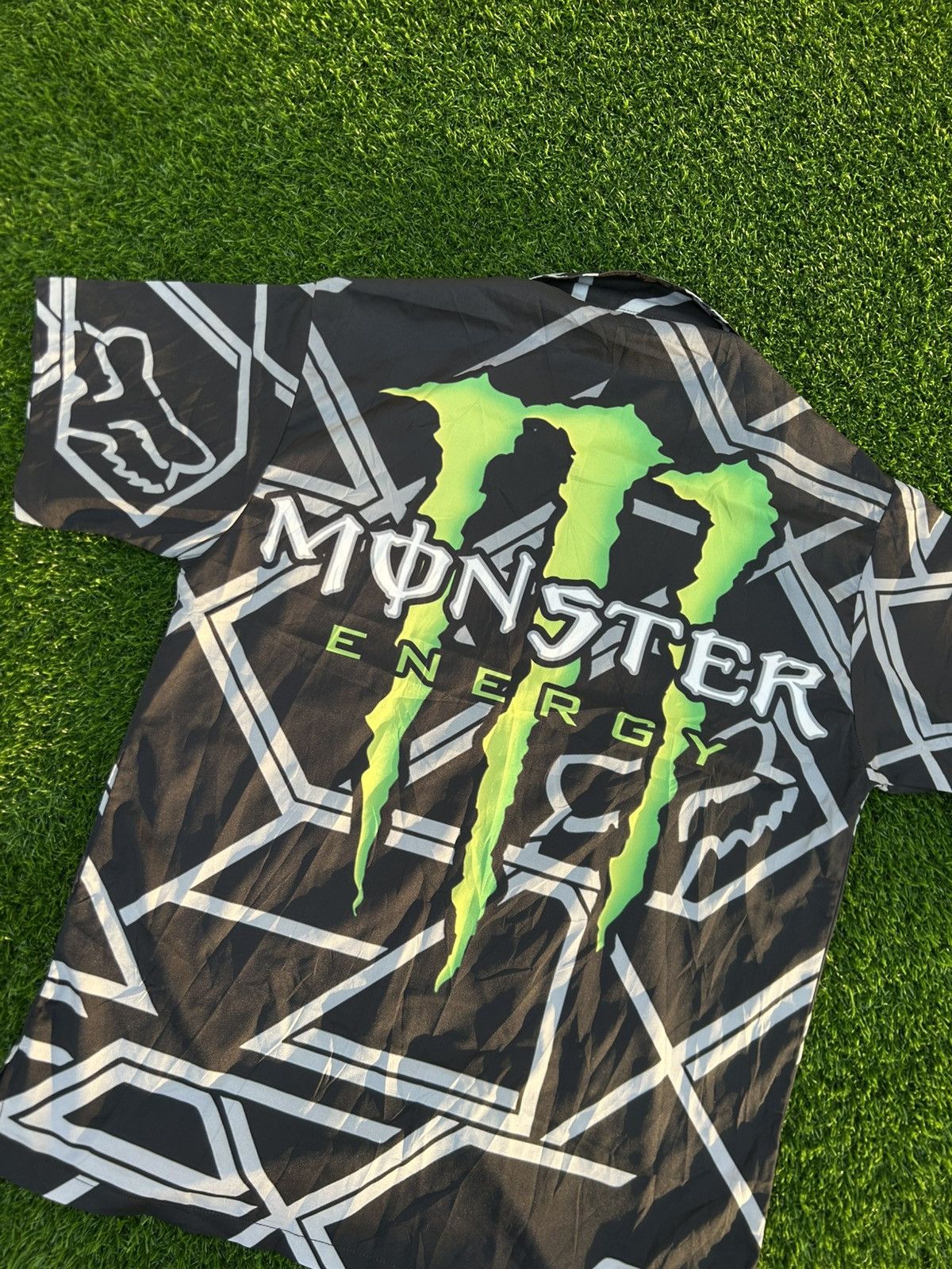 Japanese Brand Rare Monster Energy All-Over Print Cyber Y2K Racing Shirt Size US M / EU 48-50 / 2 - 6 Thumbnail