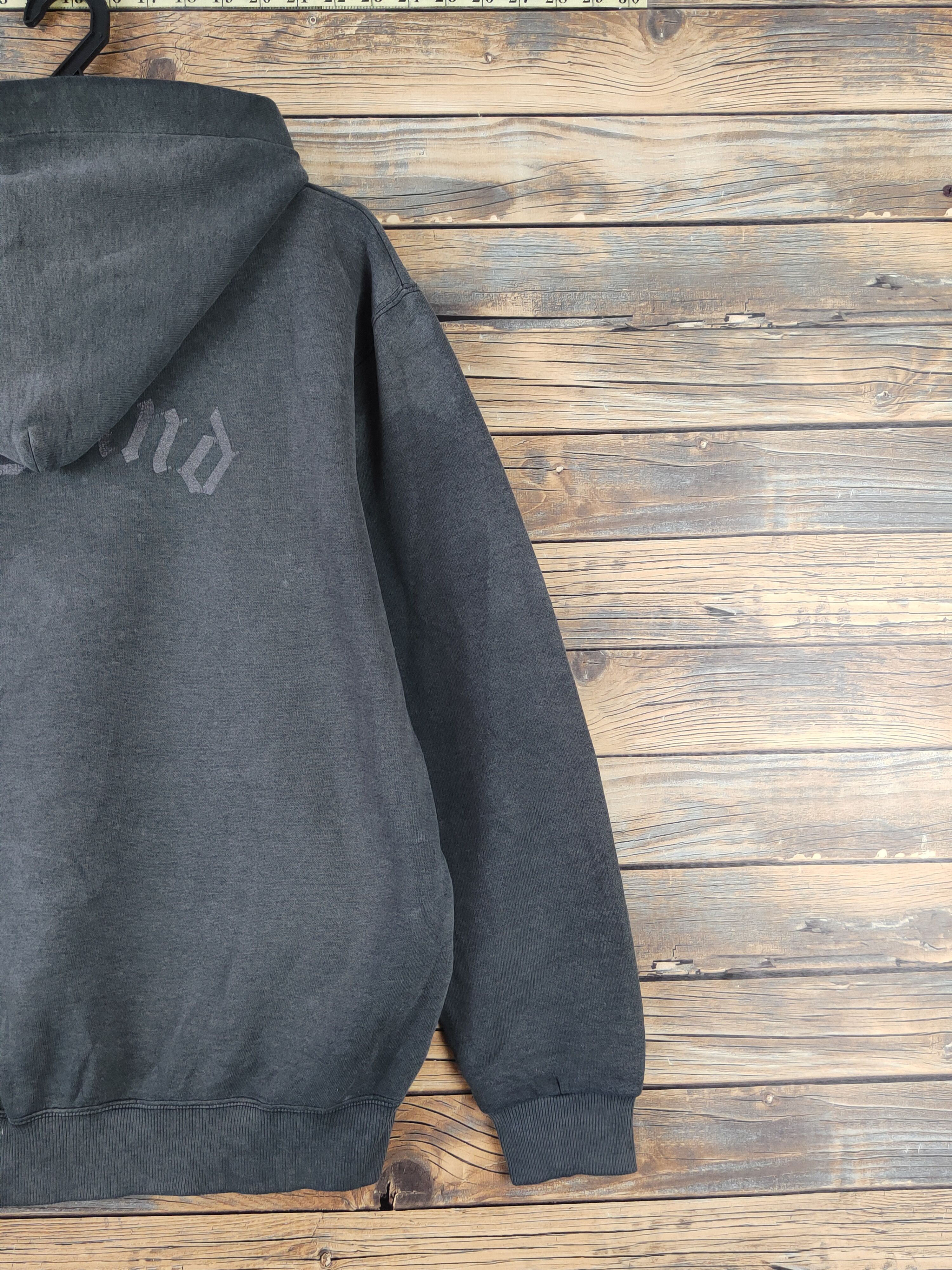 Japanese Brand Matthews Trick Black Faded Hoodie Sweatshirts #W965 Size US M / EU 48-50 / 2 - 12 Thumbnail
