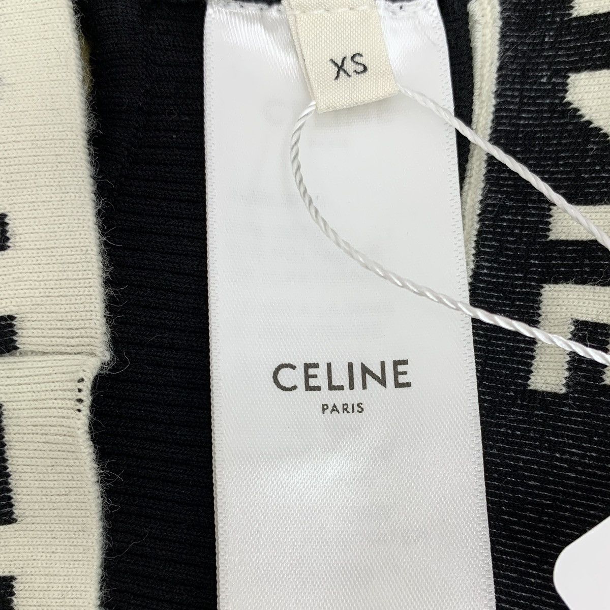 Celine Celine Black Logo Monogram Cotton Knit Tank Top Size XS / US 0-2 / IT 36-38 - 6 Thumbnail