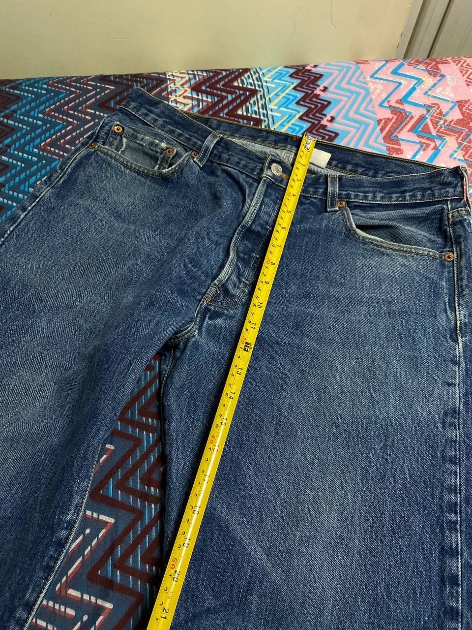 Levi's × Vintage Vintage CRAZY Faded Levi's 501 Denim Jeans Size US 36 / EU 52 - 16 Thumbnail