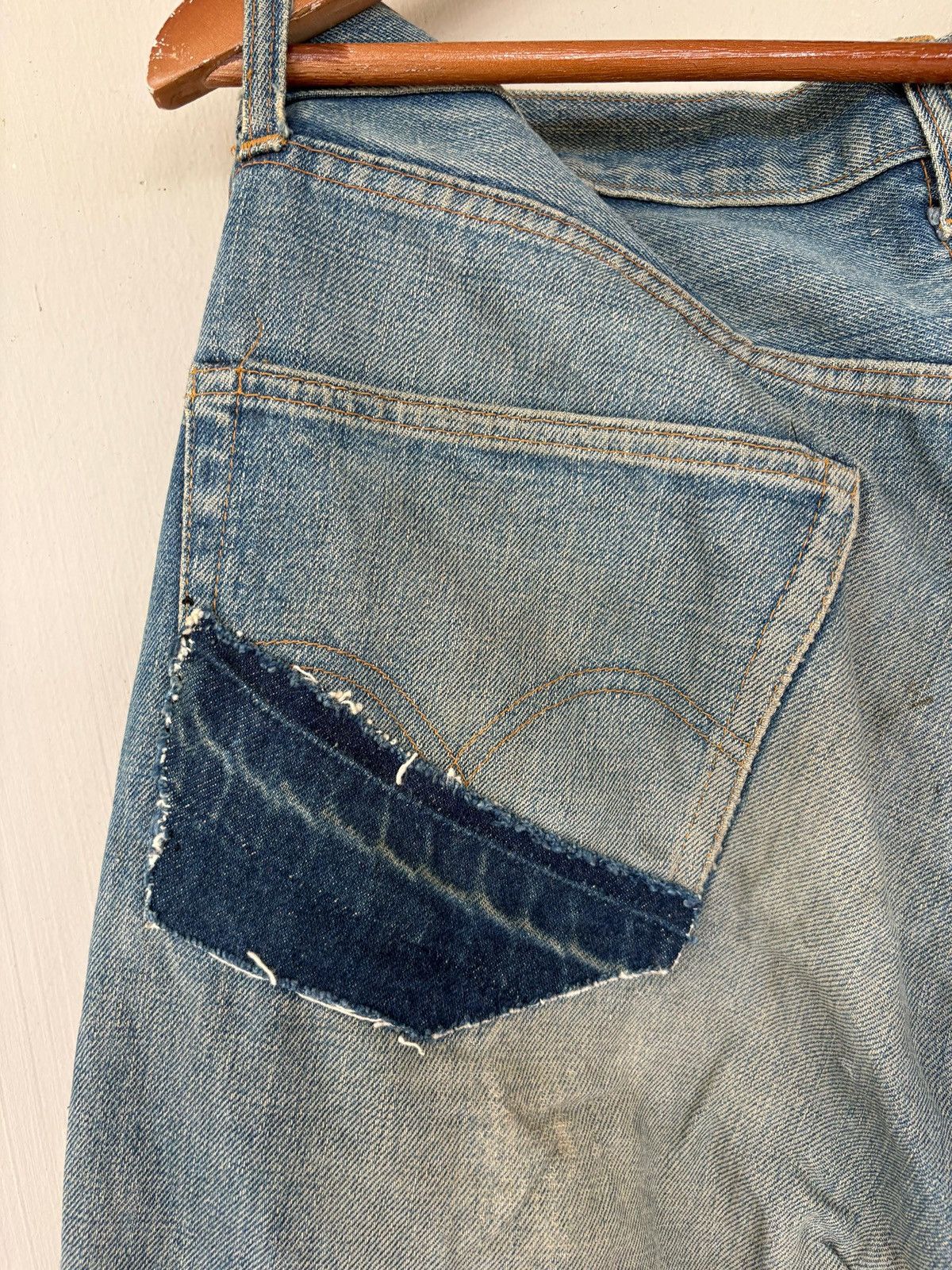 Levi's Vintage Clothing × Vintage VTG 70’s Levi’s 501 Rindem Small e Jeans Button No6 Trash Size US 32 / EU 48 - 5 Thumbnail