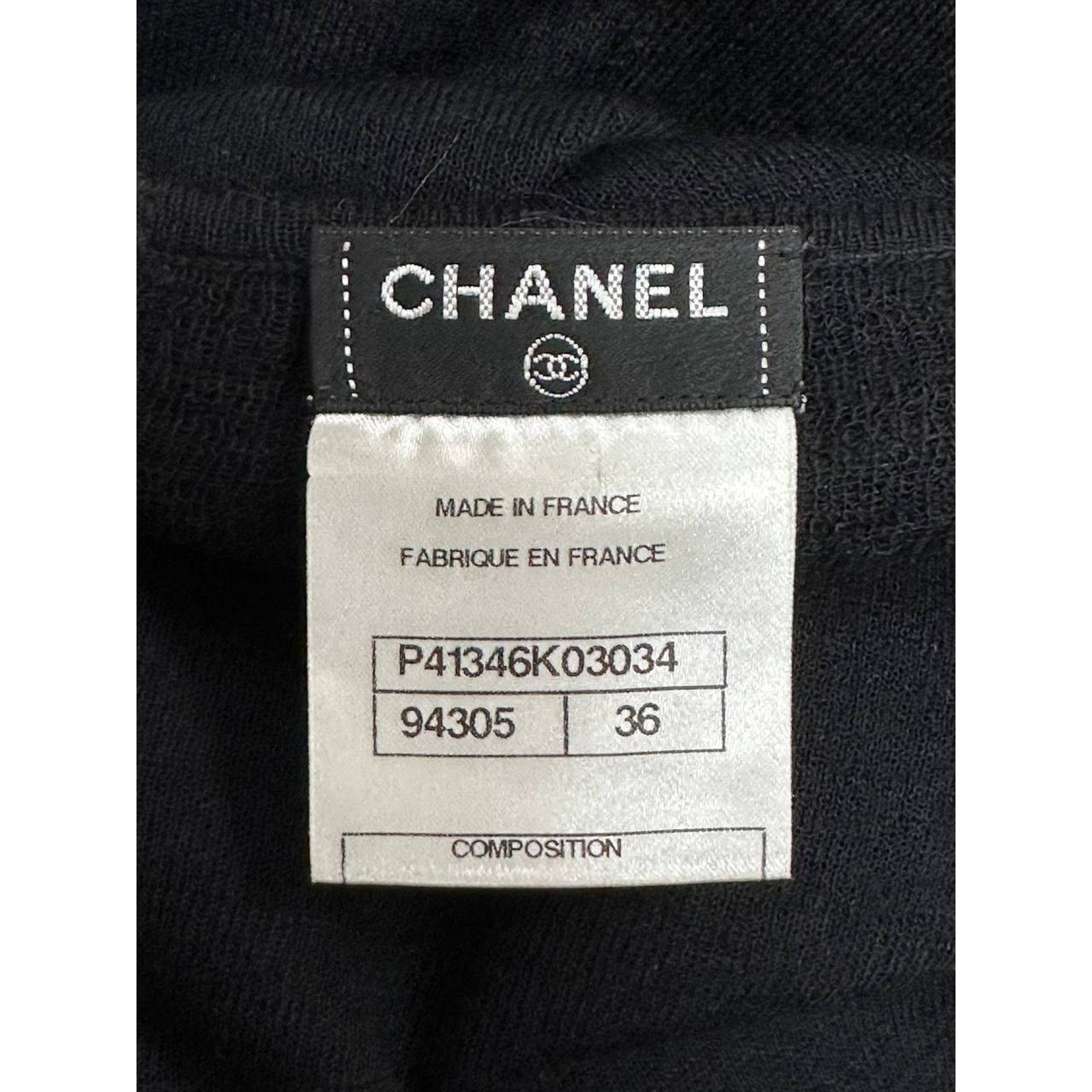 Chanel Chanel 2011 Black Viscone Top Sz.36 Size XS / US 0-2 / IT 36-38 - 7 Thumbnail
