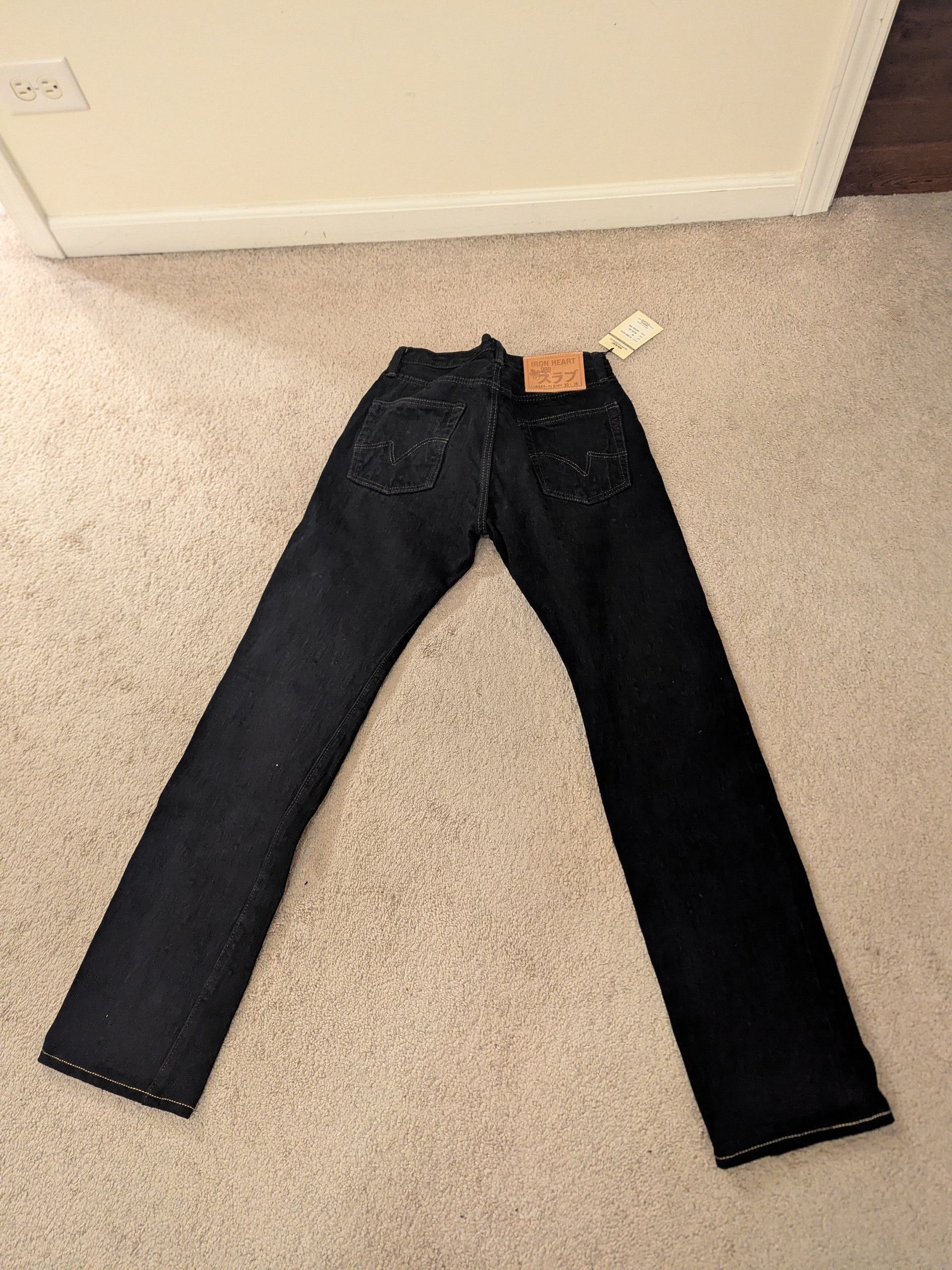 Iron Heart Iron Heart 14oz Selvedge IH-777S-142OD Indigo Overdyed Black Size US 29 - 7 Thumbnail