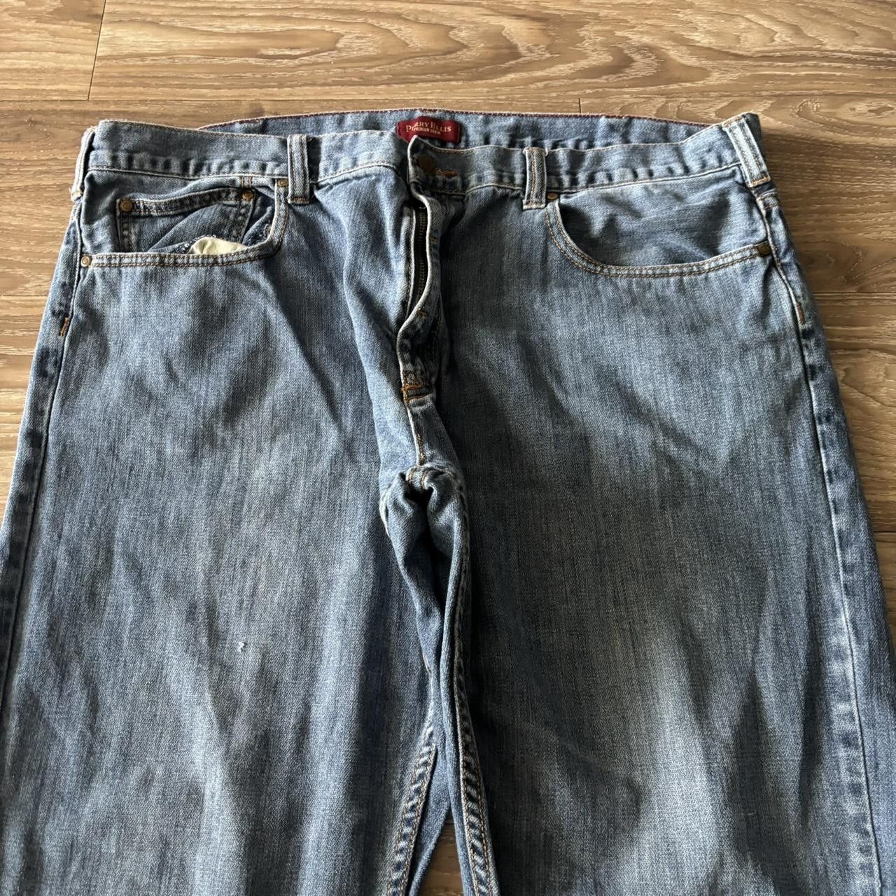 Perry Ellis Crazy Vintage Y2K/2000s Baggy Perry Ellis Medium Wash Skater Style Denim Jeans! 42x30 Size US 42 / EU 58 - 5 Thumbnail