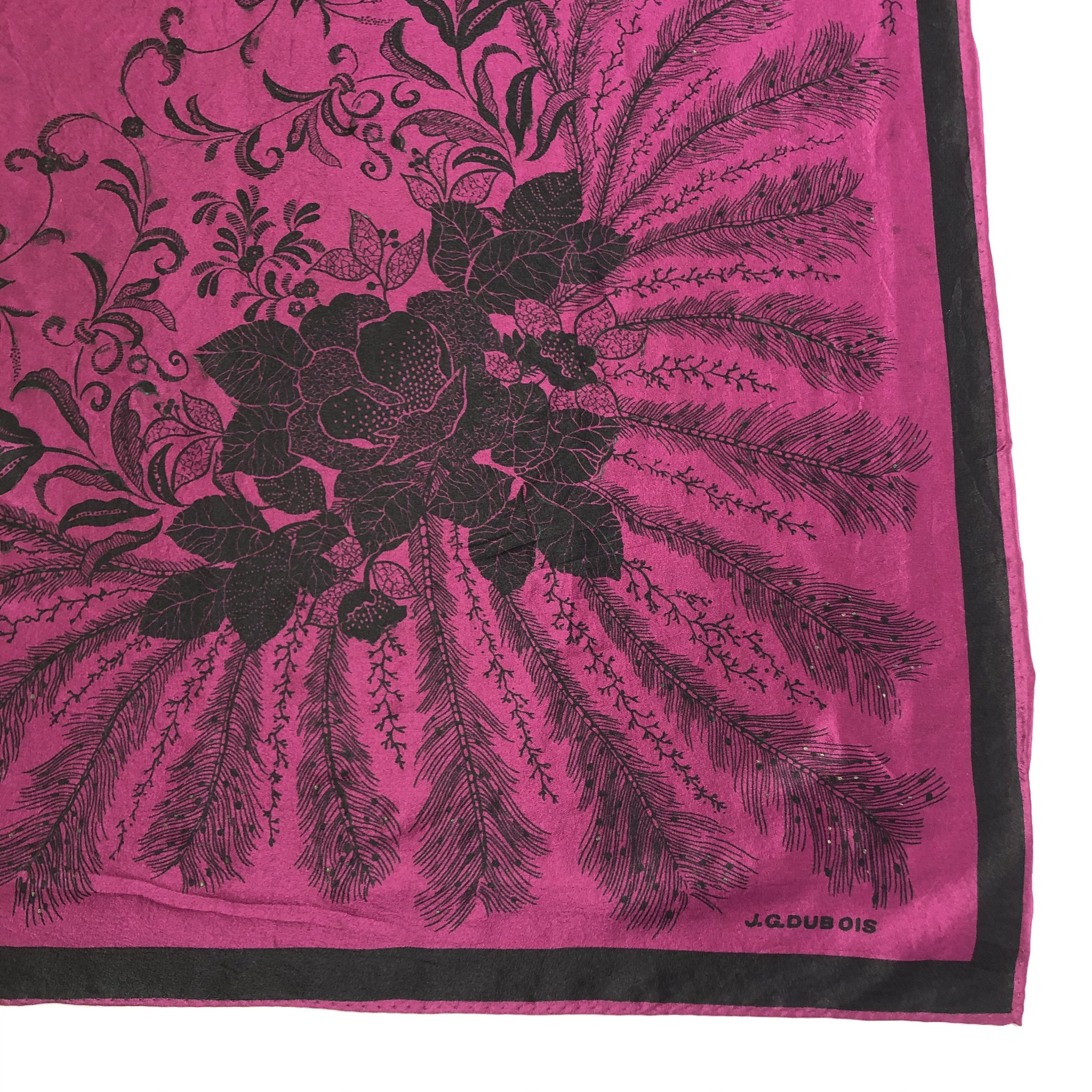 Vintage Vintage J.G.Dubois Silk Scarf Size ONE SIZE - 3 Thumbnail