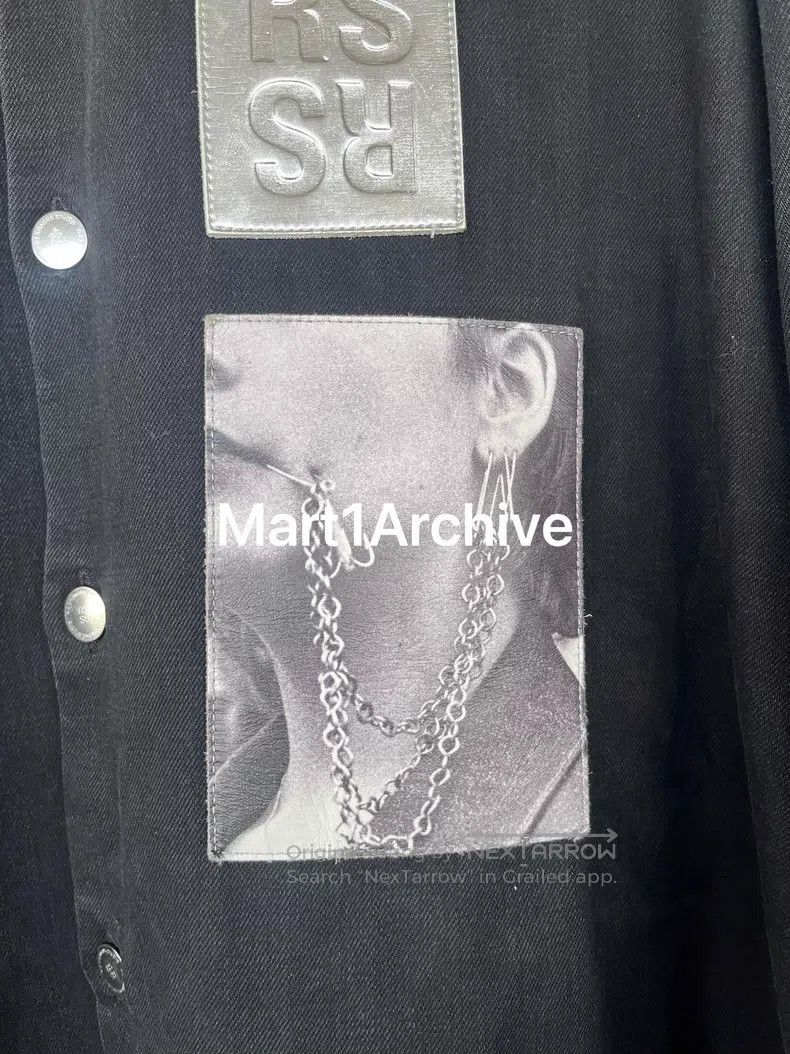 Raf Simons Raf Simons Black Portrait Leather Branding Loose Fit Jacke Size US S / EU 44-46 / 1 - 3 Thumbnail