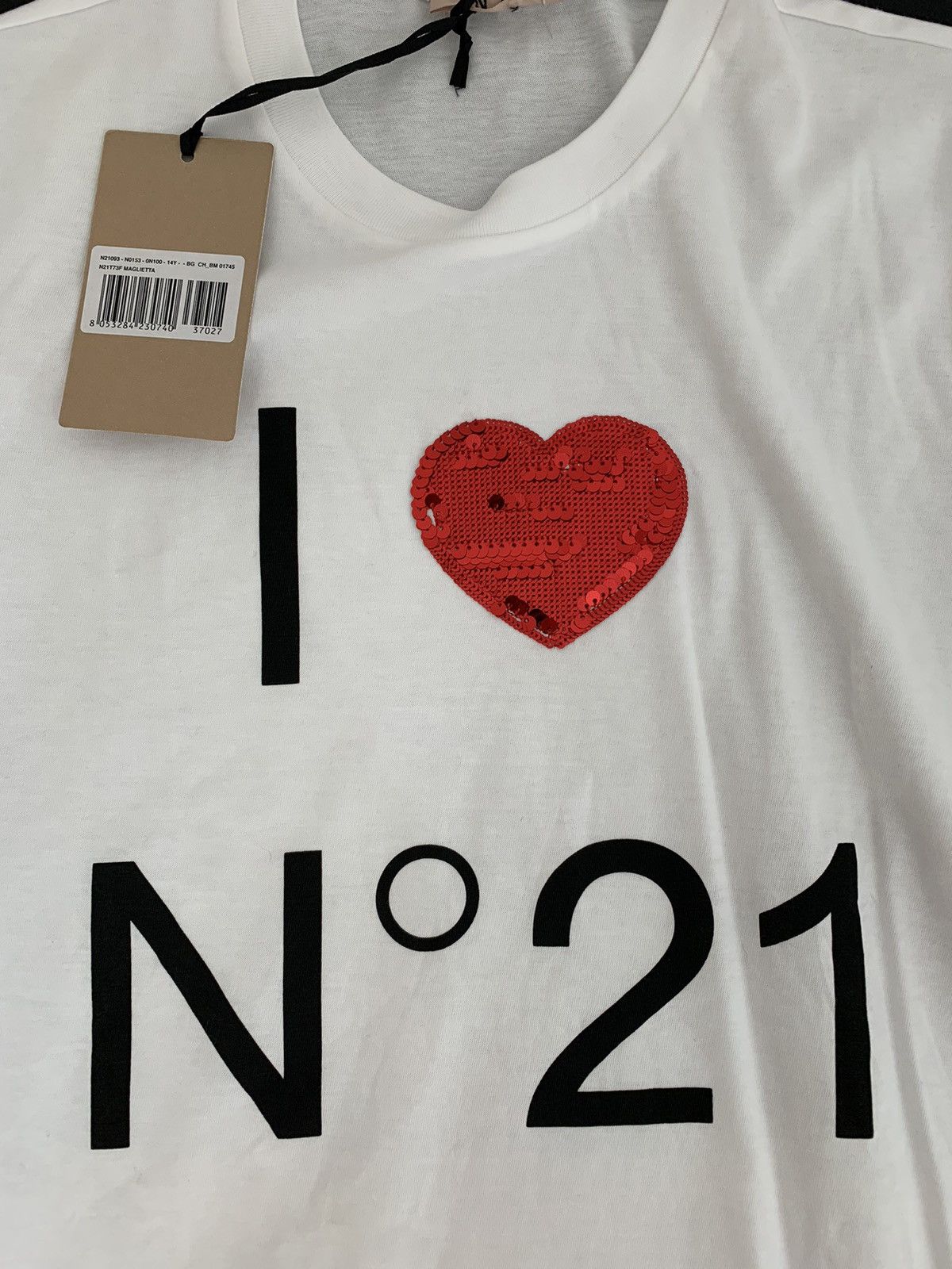 N21 N°21 Cotton T-Shirt Size XS / US 0-2 / IT 36-38 - 11 Thumbnail