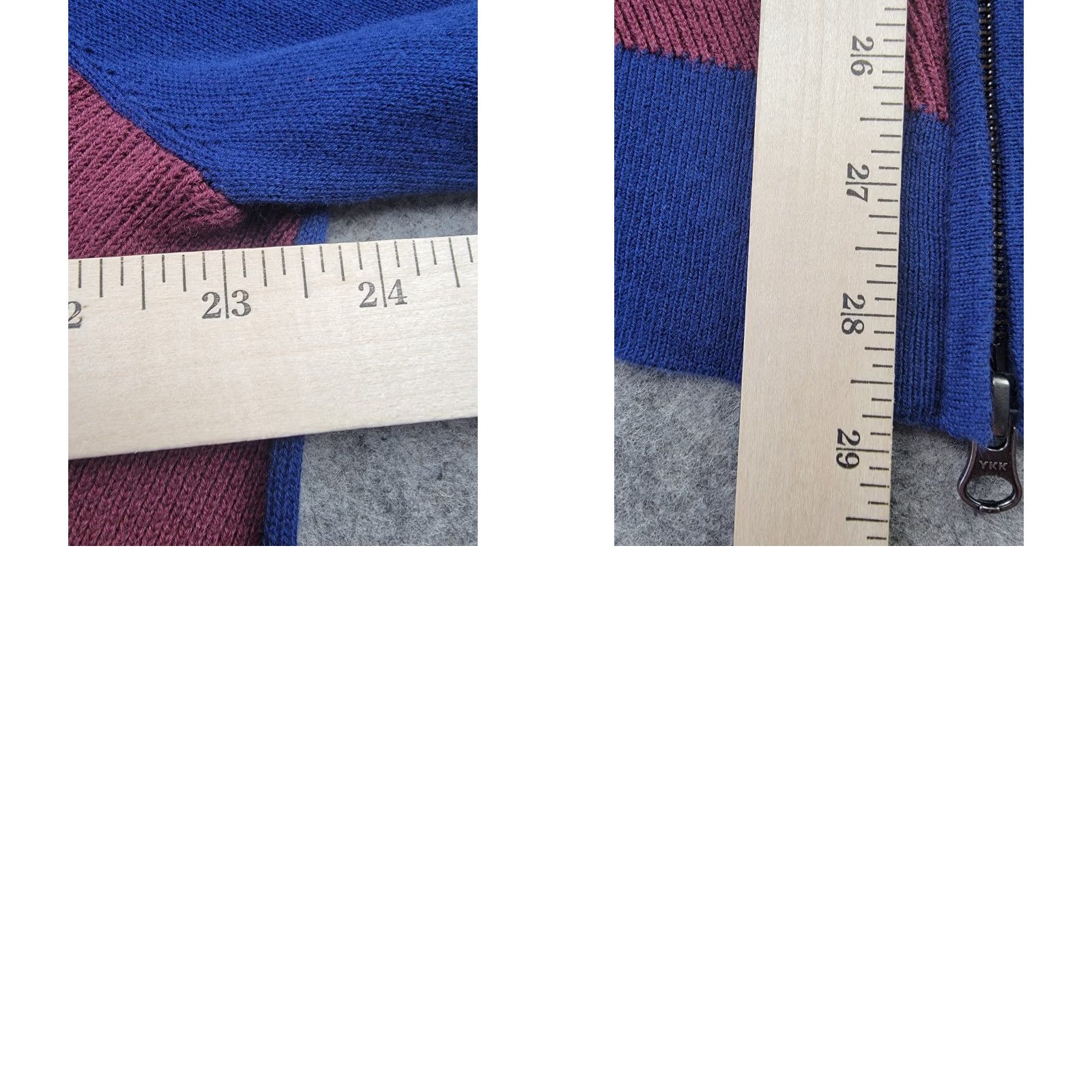 Vintage VINTAGE Paul Fredrick Sweater Mens 2XLT Red Blue Full Zip 100% Cotton Size US XXL / EU 58 / 5 - 8 Thumbnail